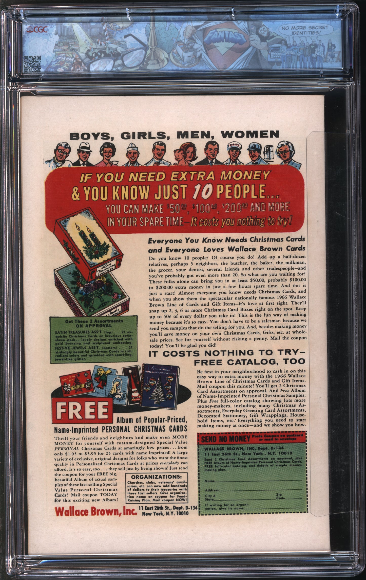Marvel Comics Sgt. Fury and His Howling Commandos Annual #2 8/66 FANTAST CGC 9.6 Off-White to White Pages