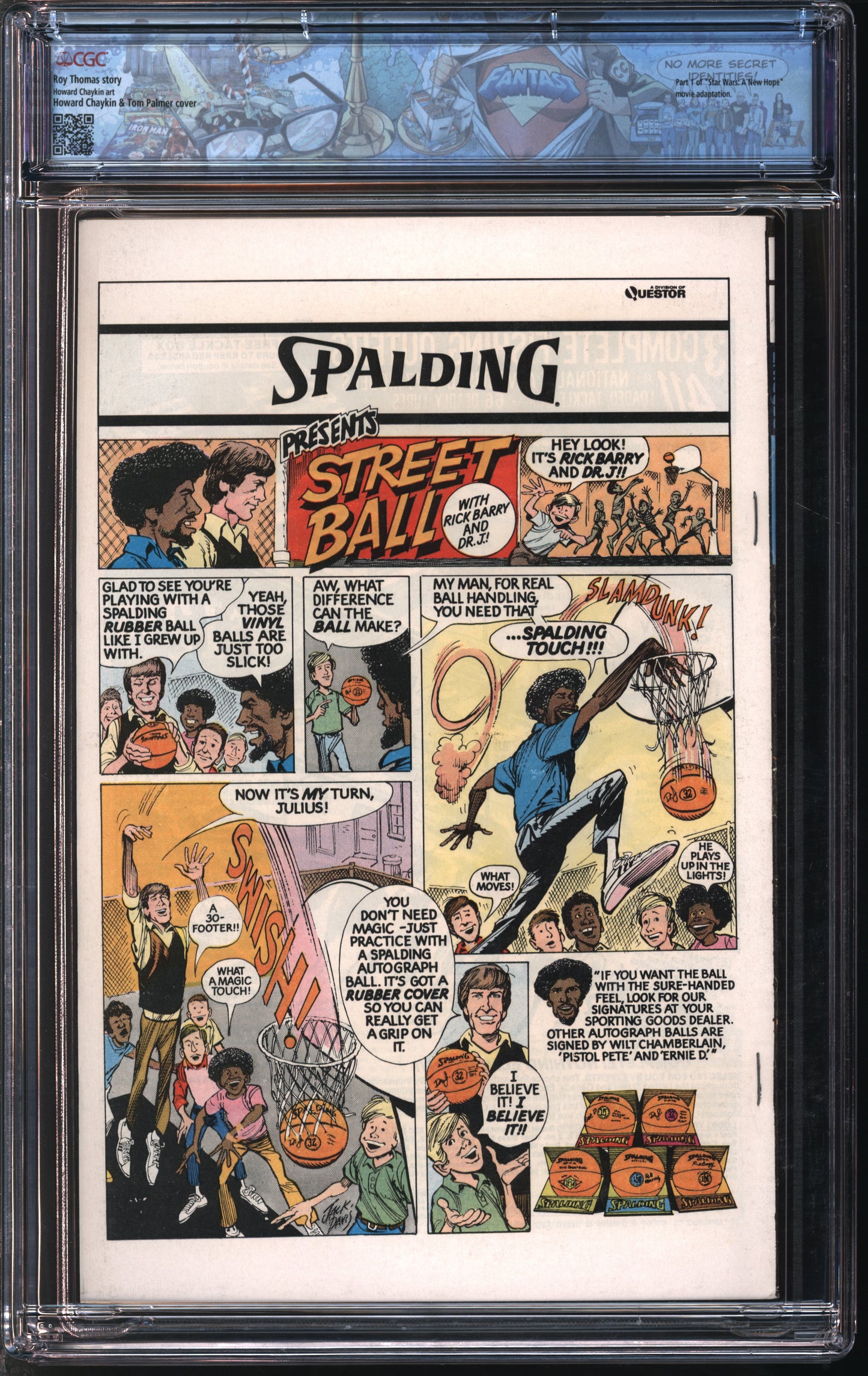 Marvel Star Wars #1 REPRINT 7/77 FANTAST CGC 9.4 White Pages