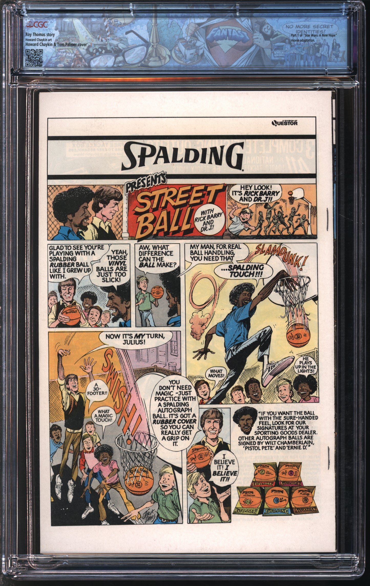 Marvel Star Wars #1 REPRINT 7/77 FANTAST CGC 9.4 White Pages