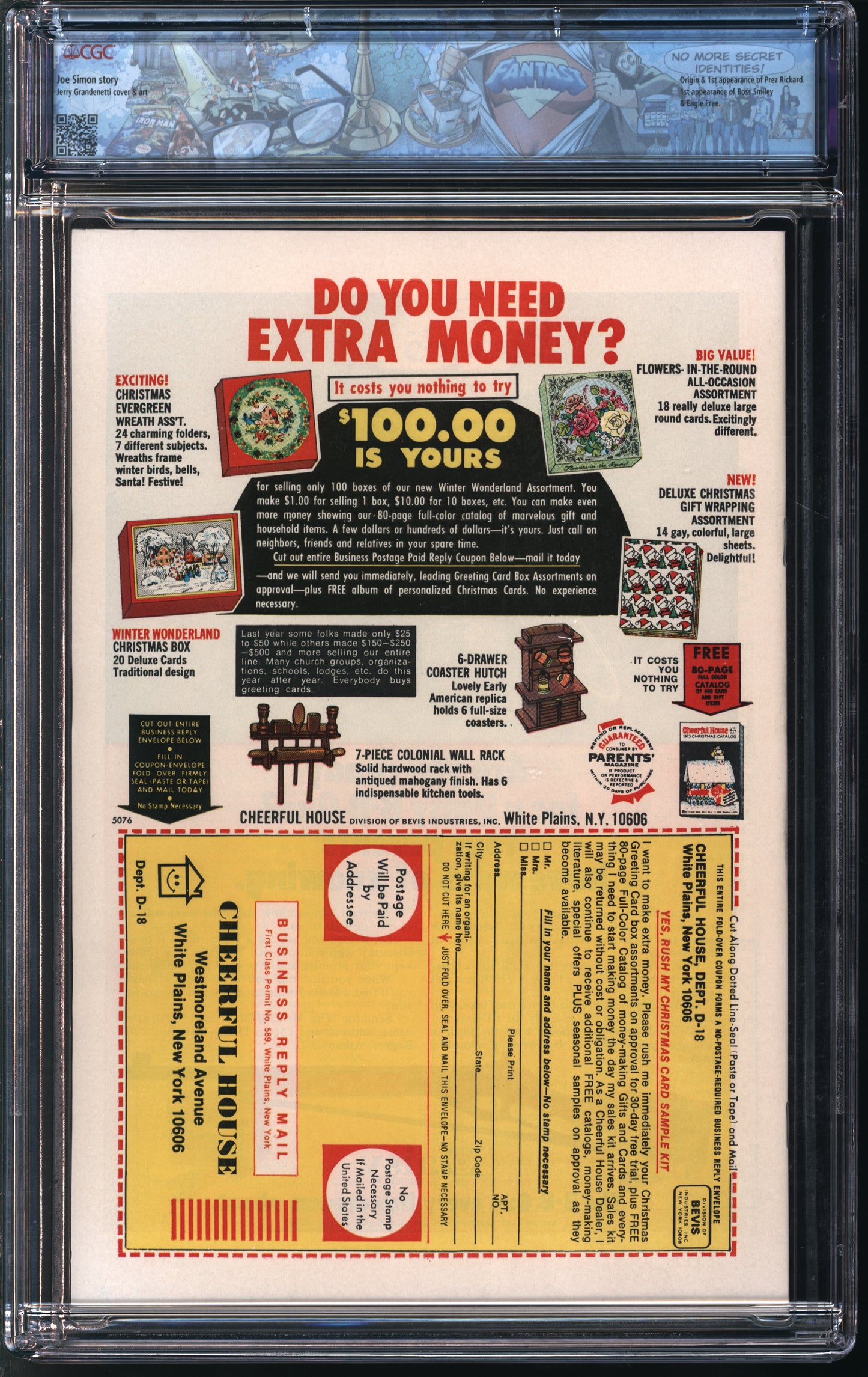 D.C. Comics Prez #1 8-9/73 FANTAST CGC 9.8 White Pages