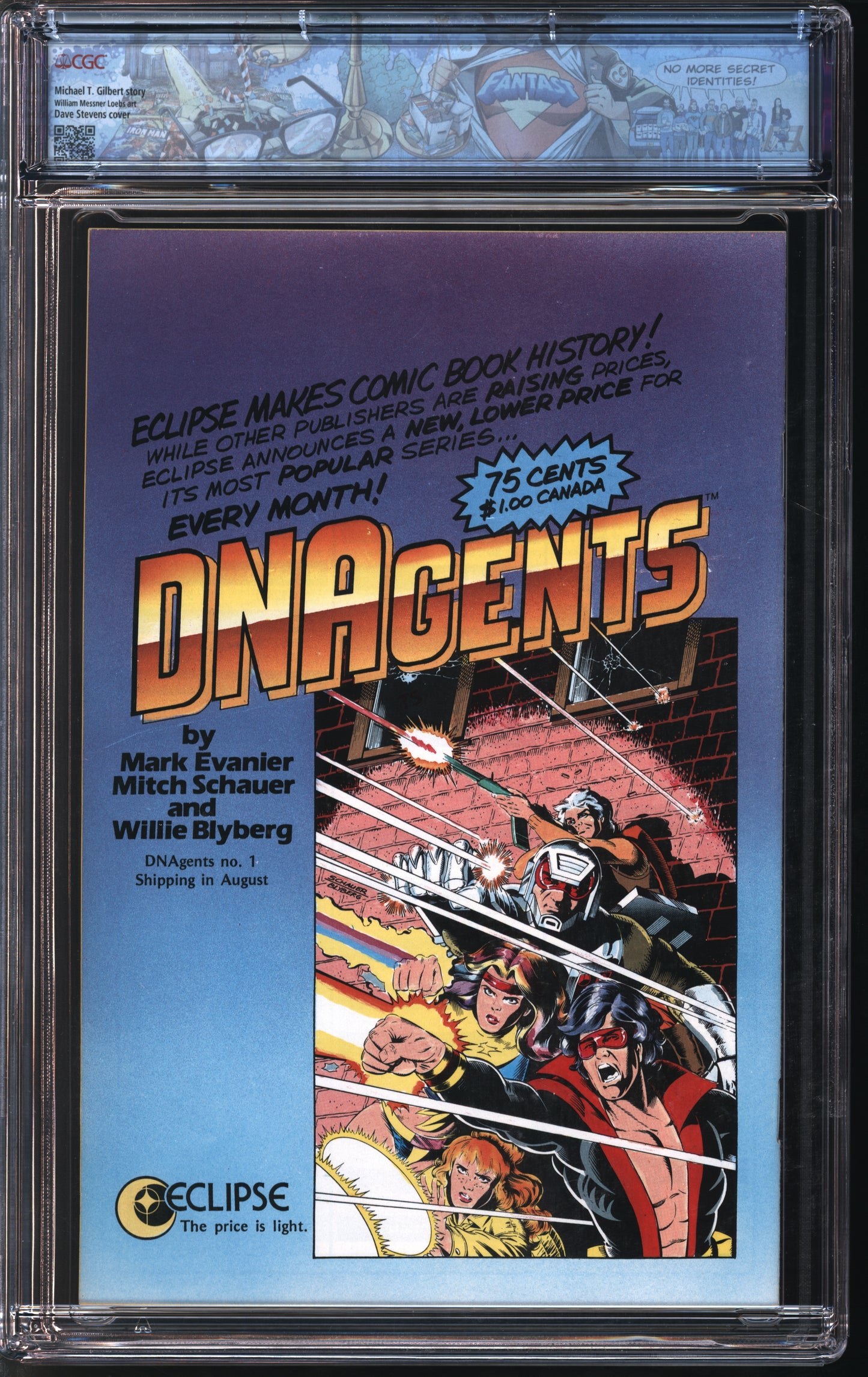 Eclipse Doc Stern... Mr. Monster #2 8/85 FANTAST CGC 9.6 White Pages