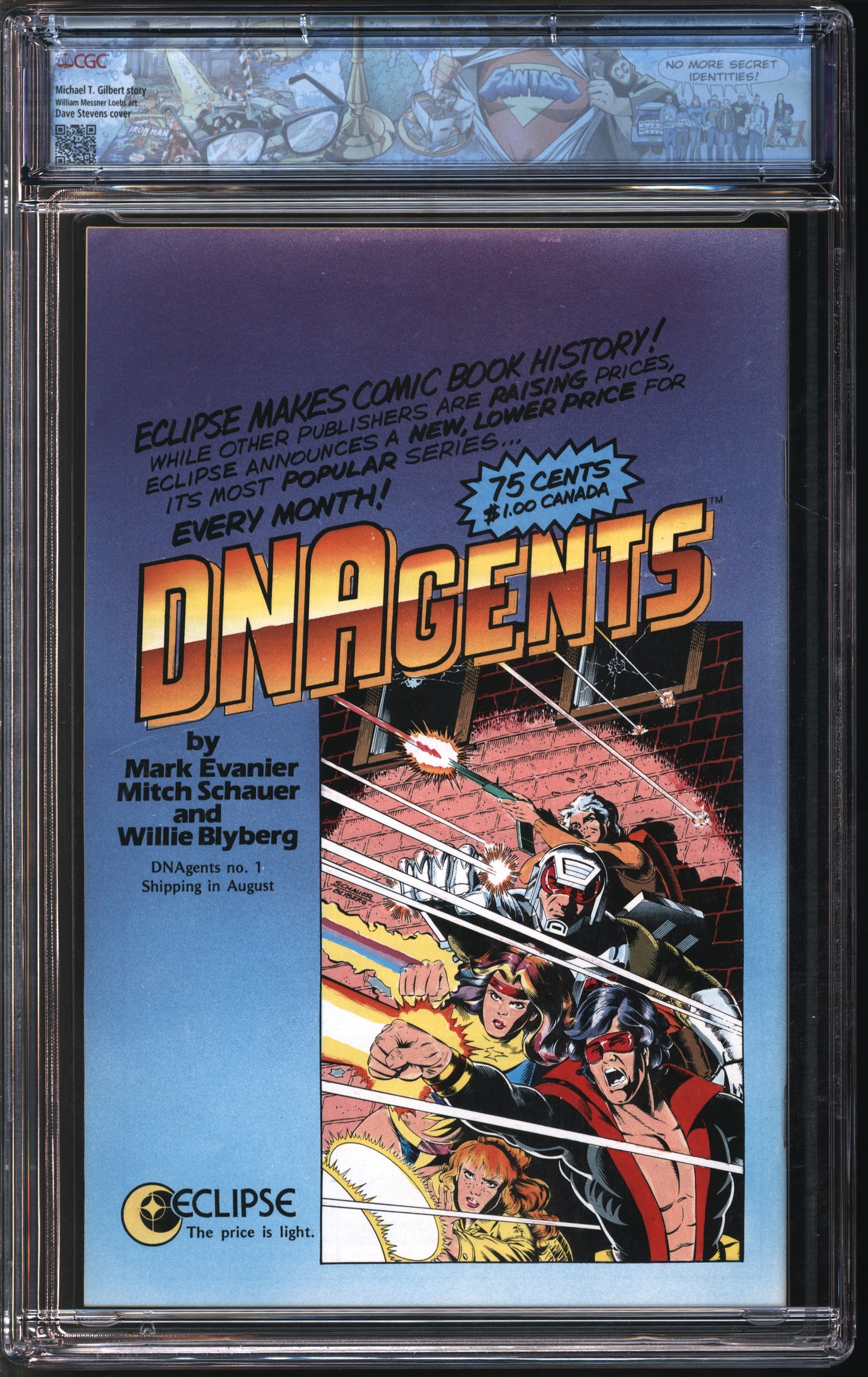 Eclipse Doc Stern... Mr. Monster #2 8/85 FANTAST CGC 9.6 White Pages