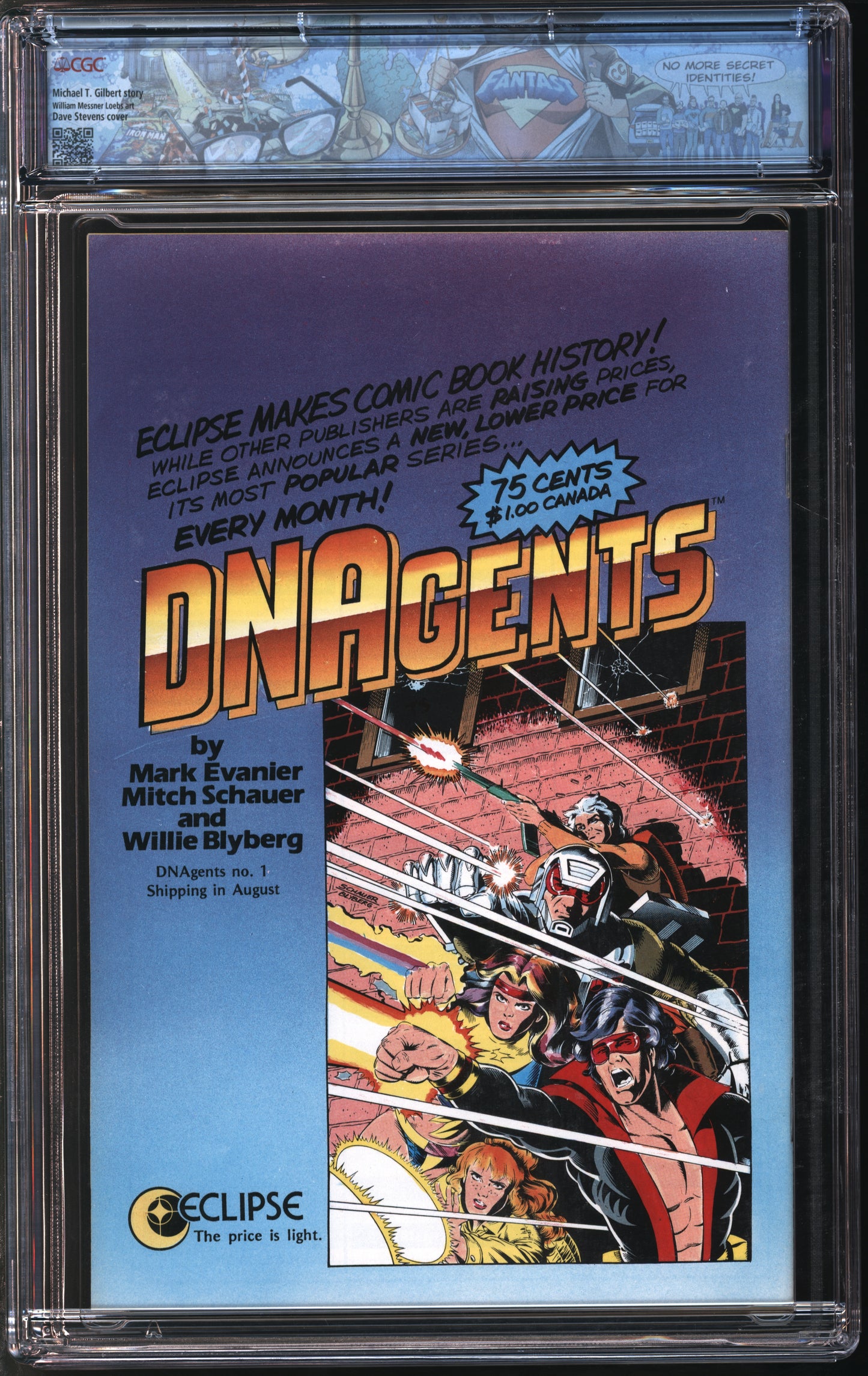Eclipse Doc Stern... Mr. Monster #2 8/85 FANTAST CGC 9.8 White Pages