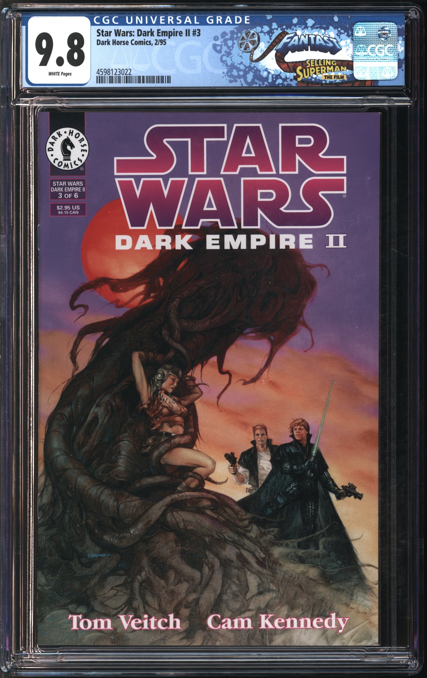 Dark Horse Comics Star Wars: Dark Empire II #3 2/95 FANTAST CGC 9.8 White Pages