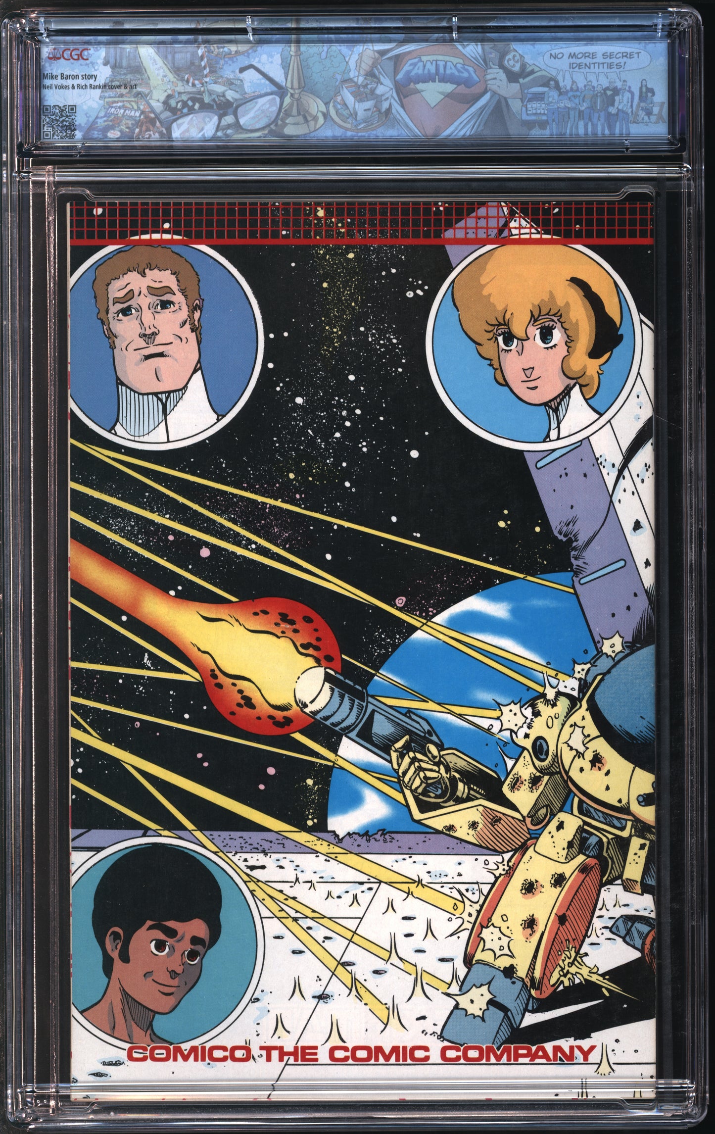 Comico Comics Robotech Masters #3 11/85 FANTAST CGC 9.6 White Pages
