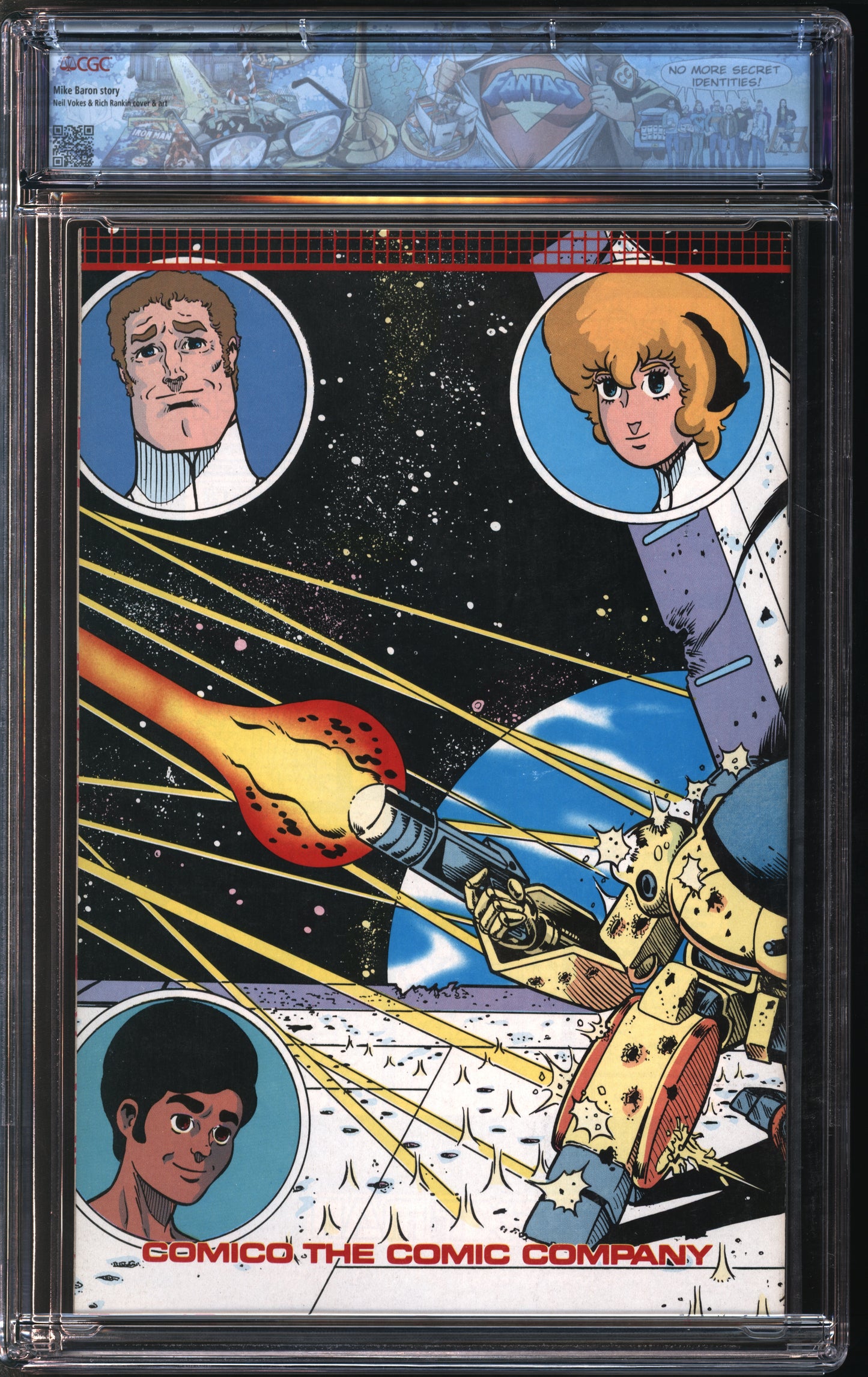 Comico Comics Robotech Masters #3 11/85 FANTAST CGC 9.8 White Pages