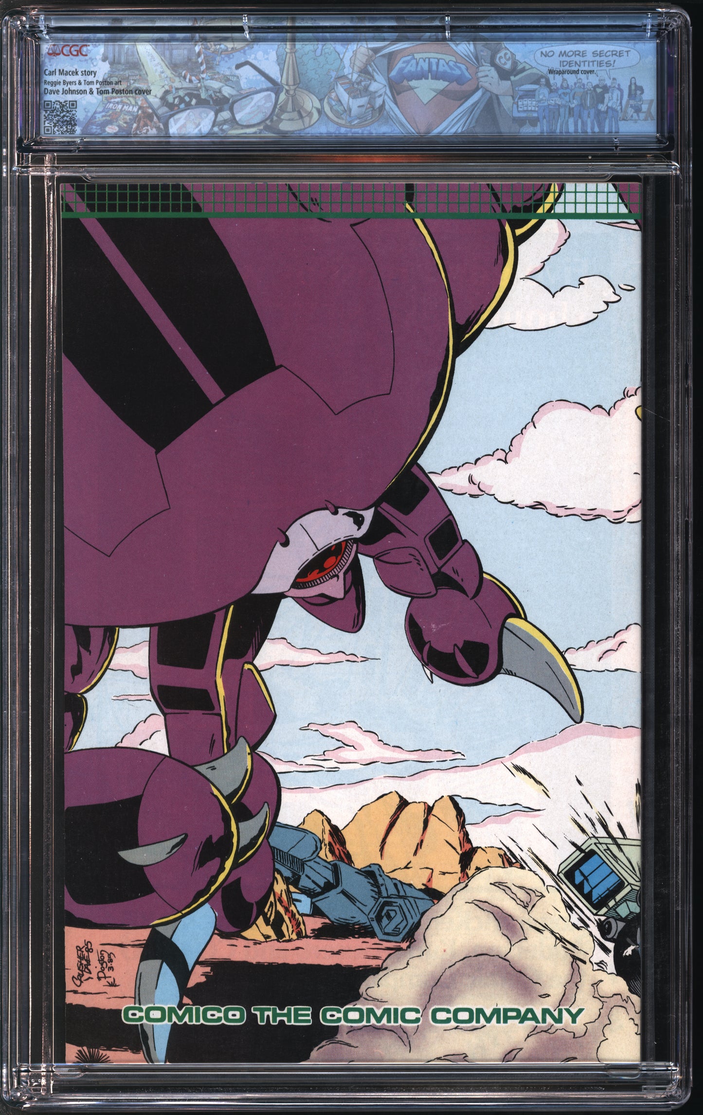 Comico Comics Robotech: The New Generation #1 7/85 FANTAST CGC 9.8 White Pages