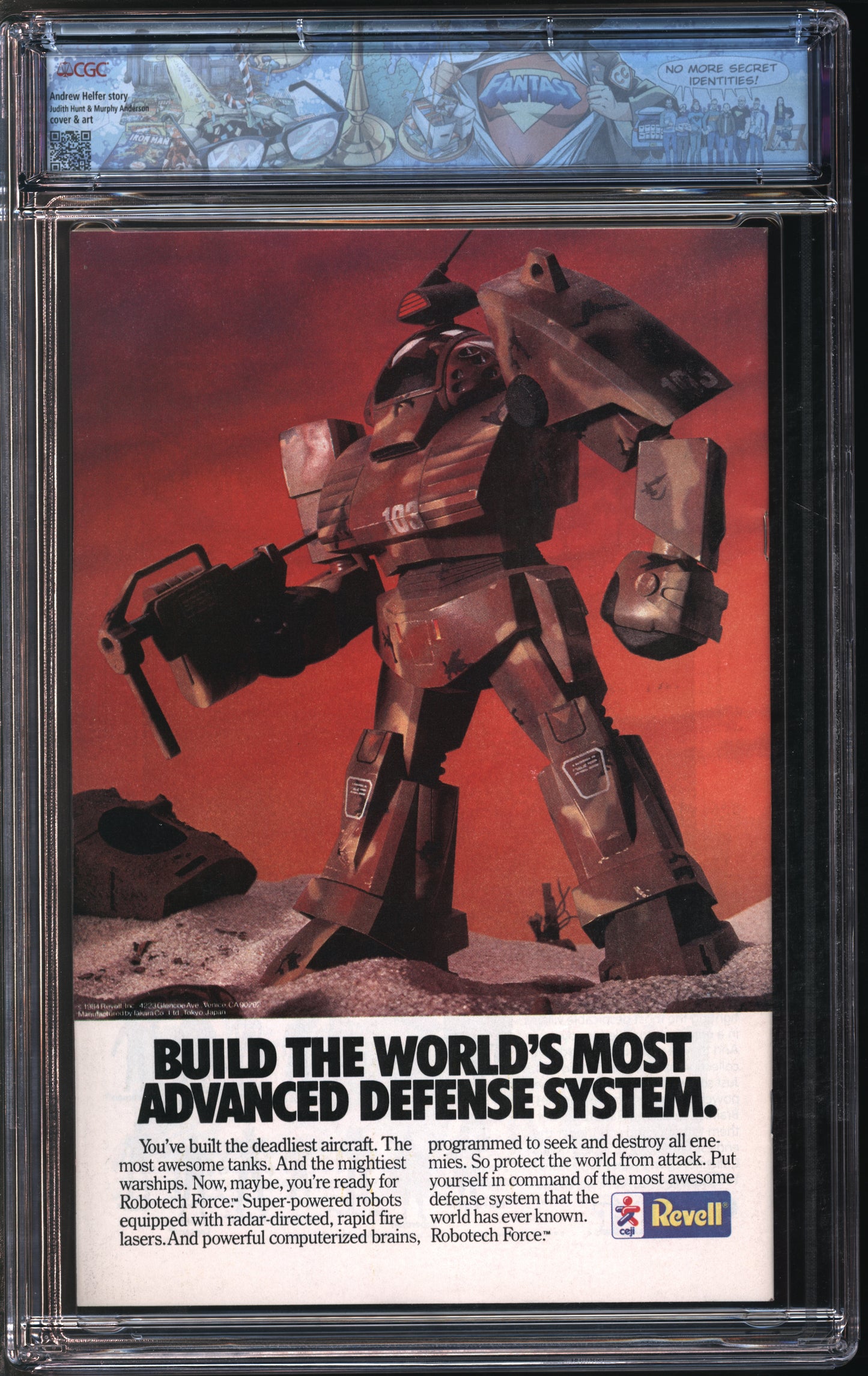Comico Robotech Defenders #1 1/85 FANTAST CGC 9.4 White Pages