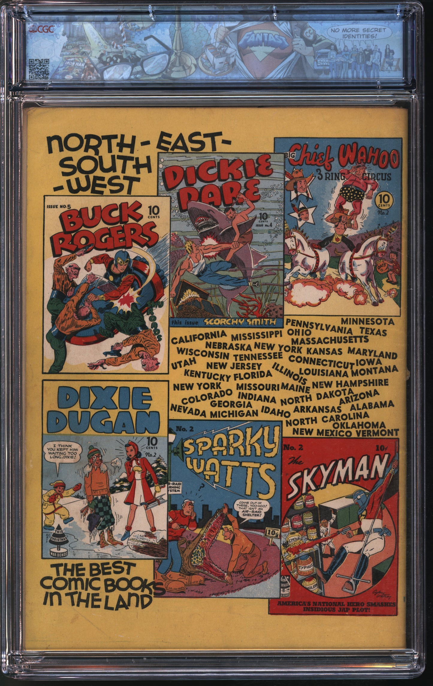 Eastern Color Dixie Dugan #2 12/42 FANTAST CGC 4.5 Off-White to White Pages