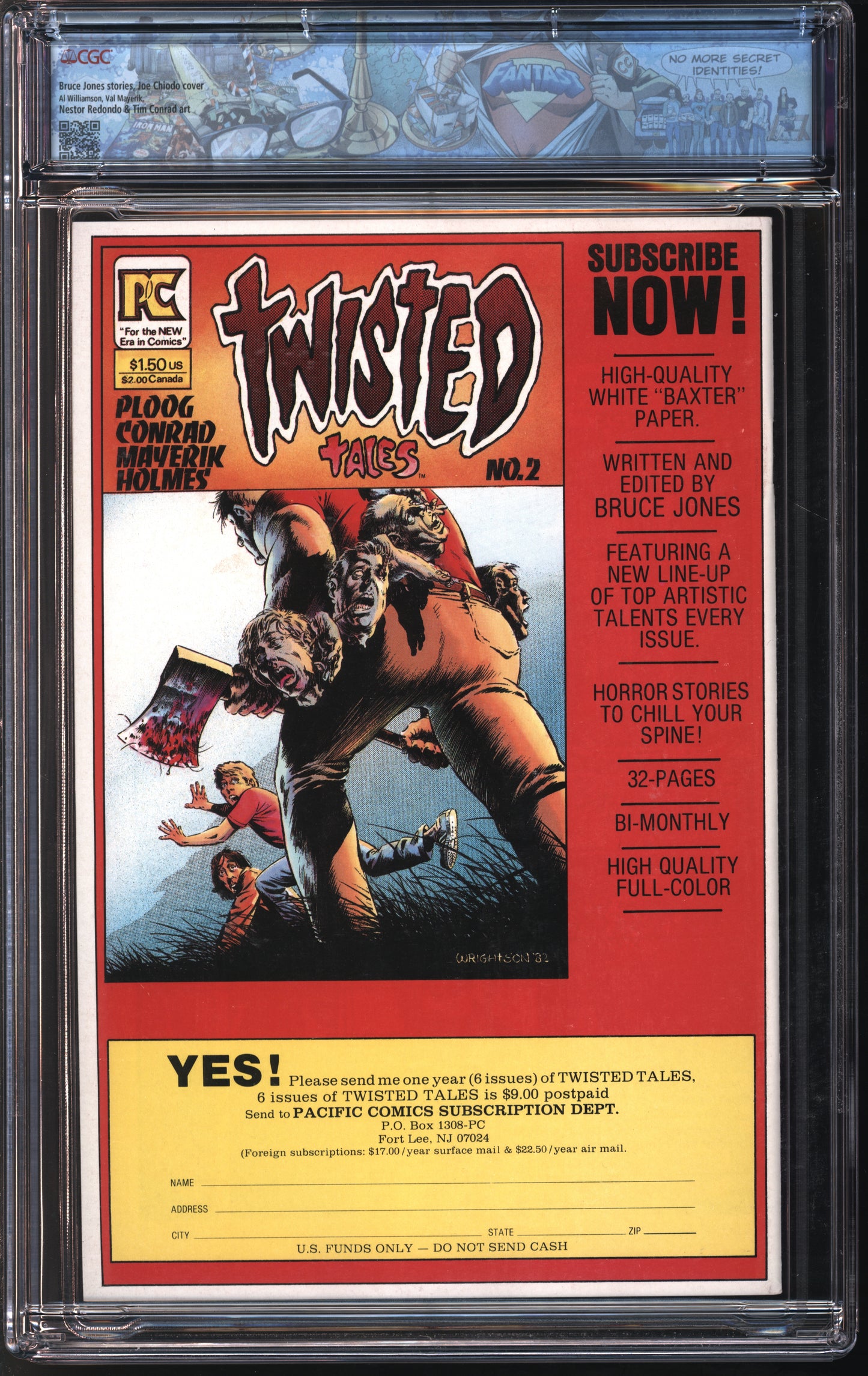 Pacific Comics Alien Worlds #1 12/82 FANTAST CGC 9.8 White Pages