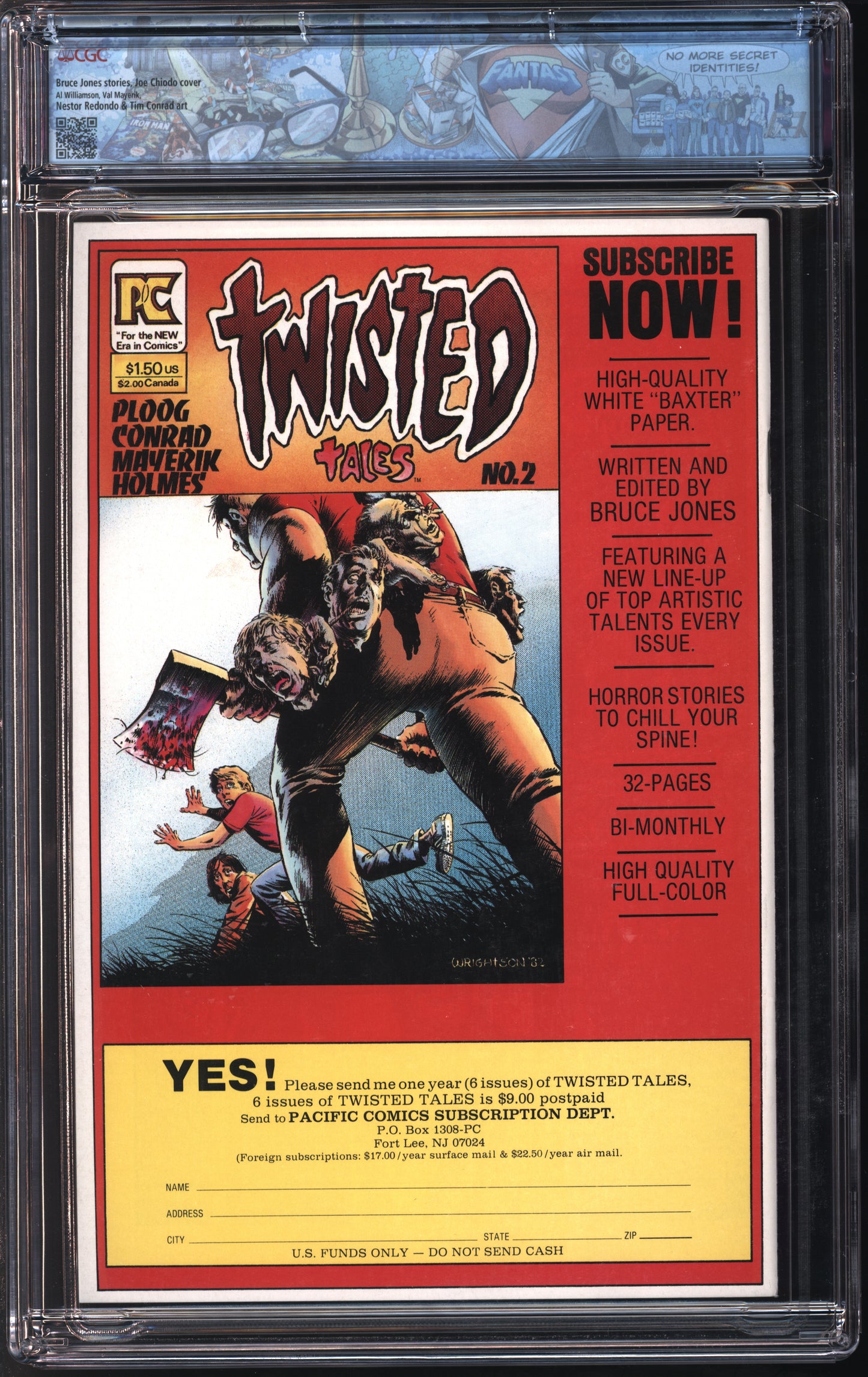 Pacific Comics Alien Worlds #1 12/82 FANTAST CGC 9.8 White Pages