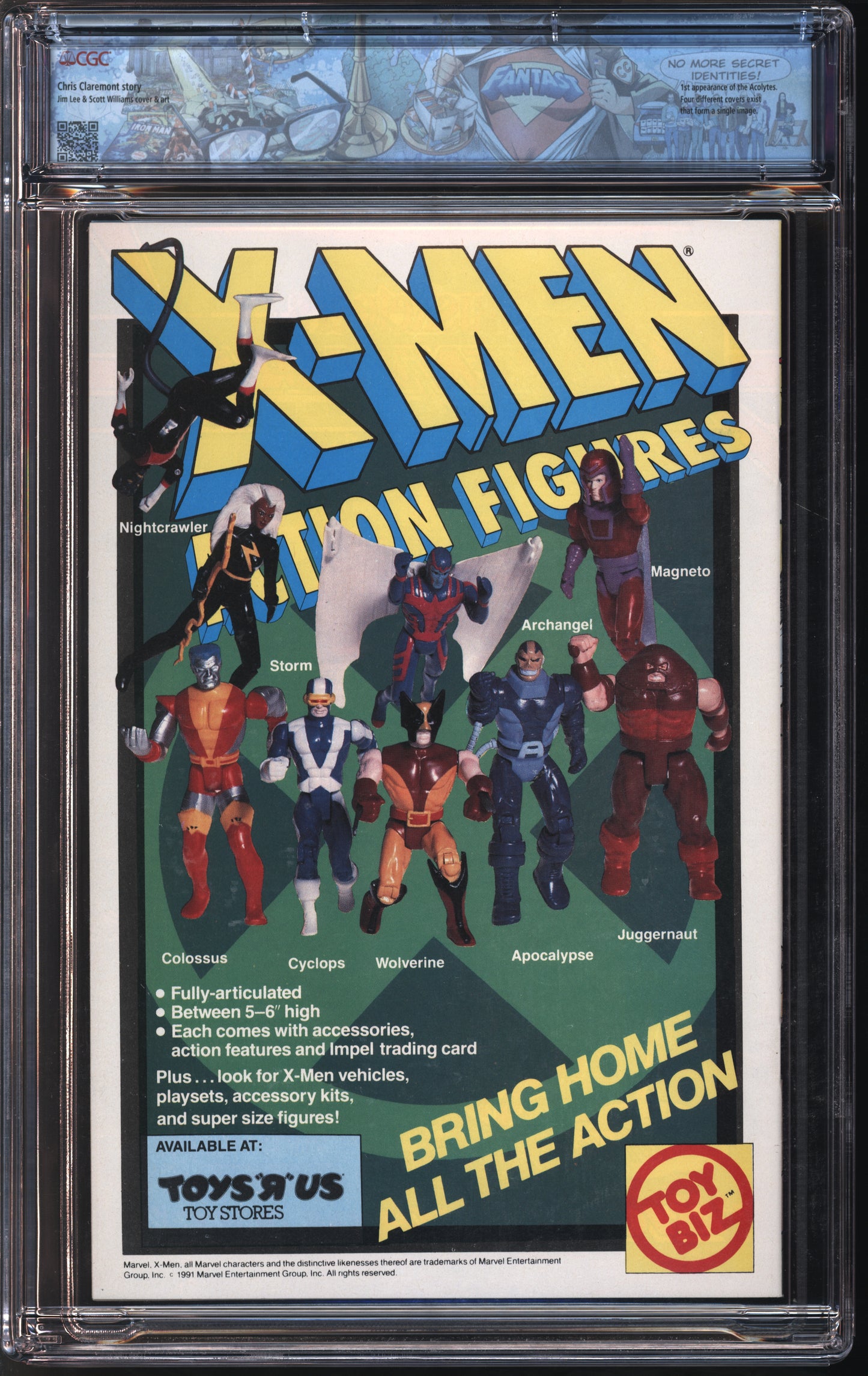 Marvel Comics X-men #1 10/91 FANTAST CGC 9.8 White Pages