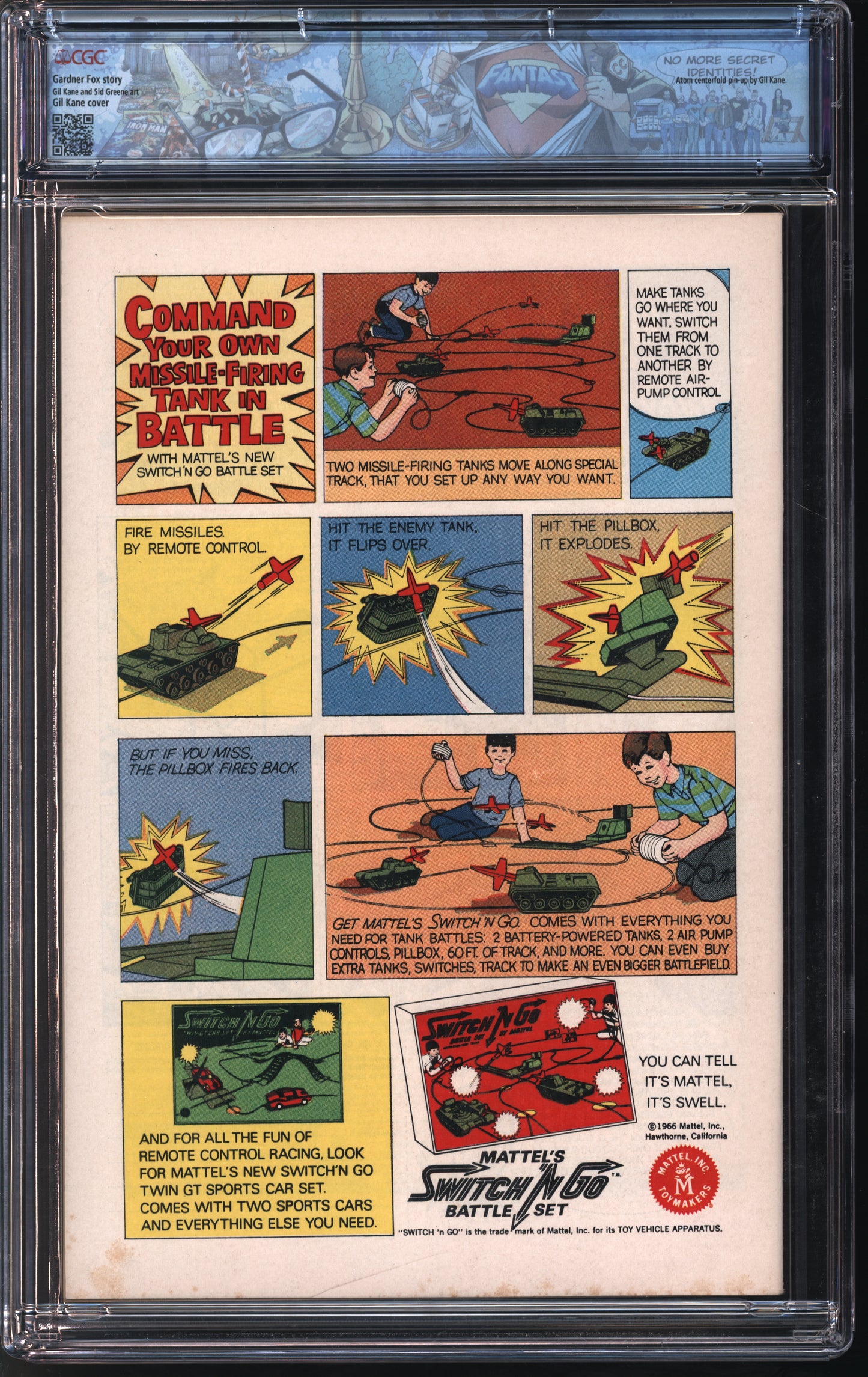 D.C. Comics Atom #26 8-9/66 FANTAST CGC 9.4 Off-White to White Pages