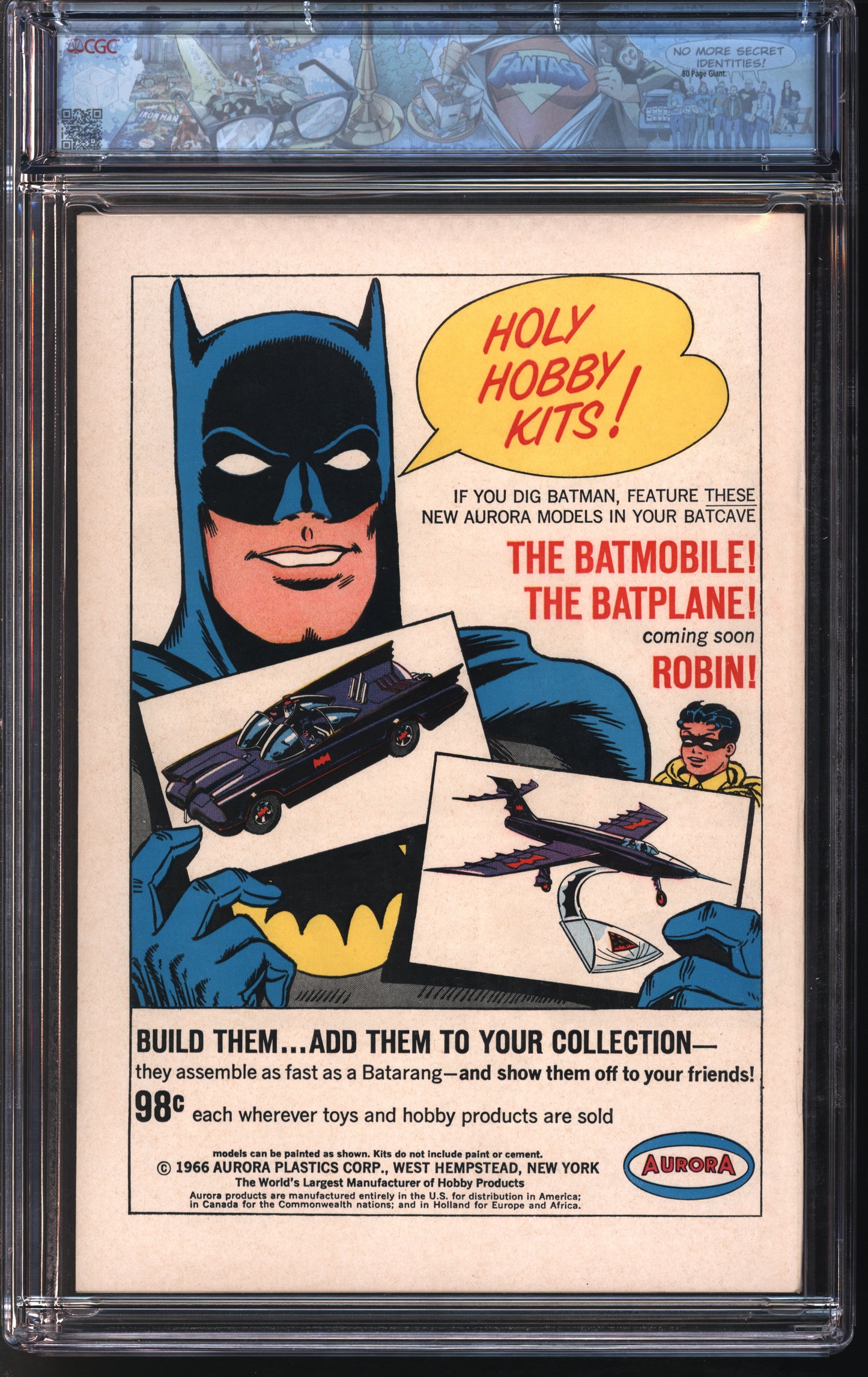 D.C. Comics World's Finest Comics #161 10/66 FANTAST CGC 9.4 Off-White to White Pages