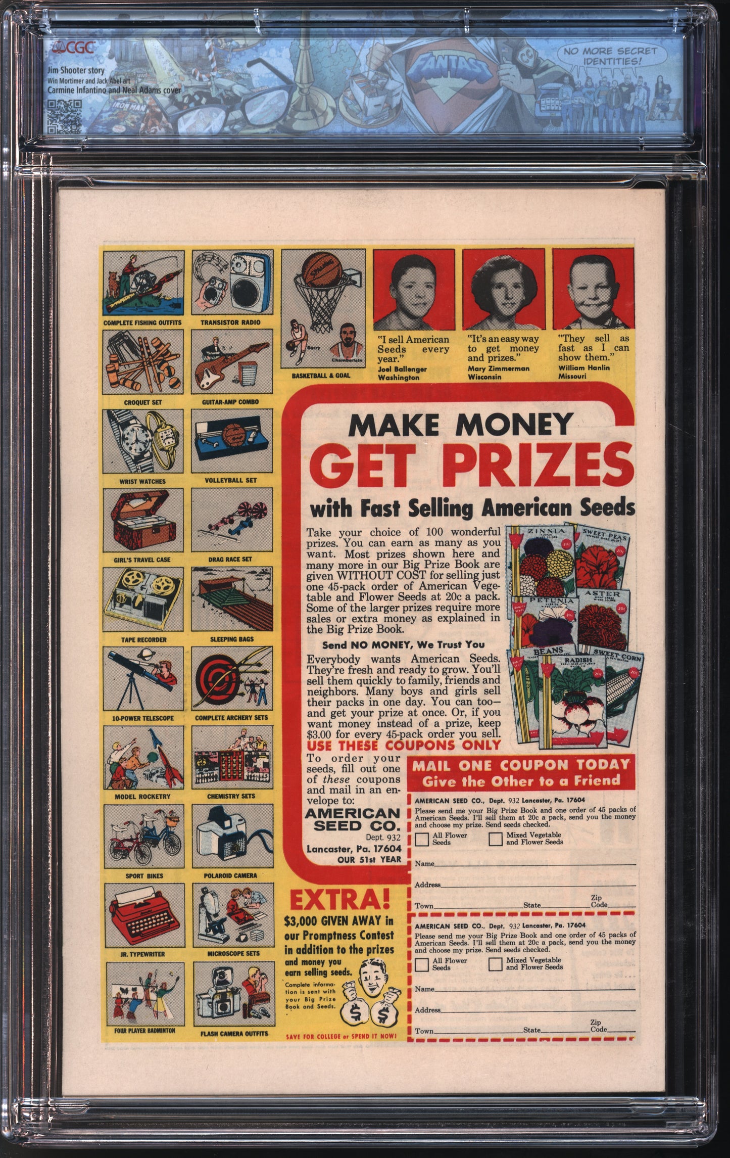 D.C. Comics Adventure Comics #379 4/69 FANTAST CGC 9.4 Off-White to White Pages