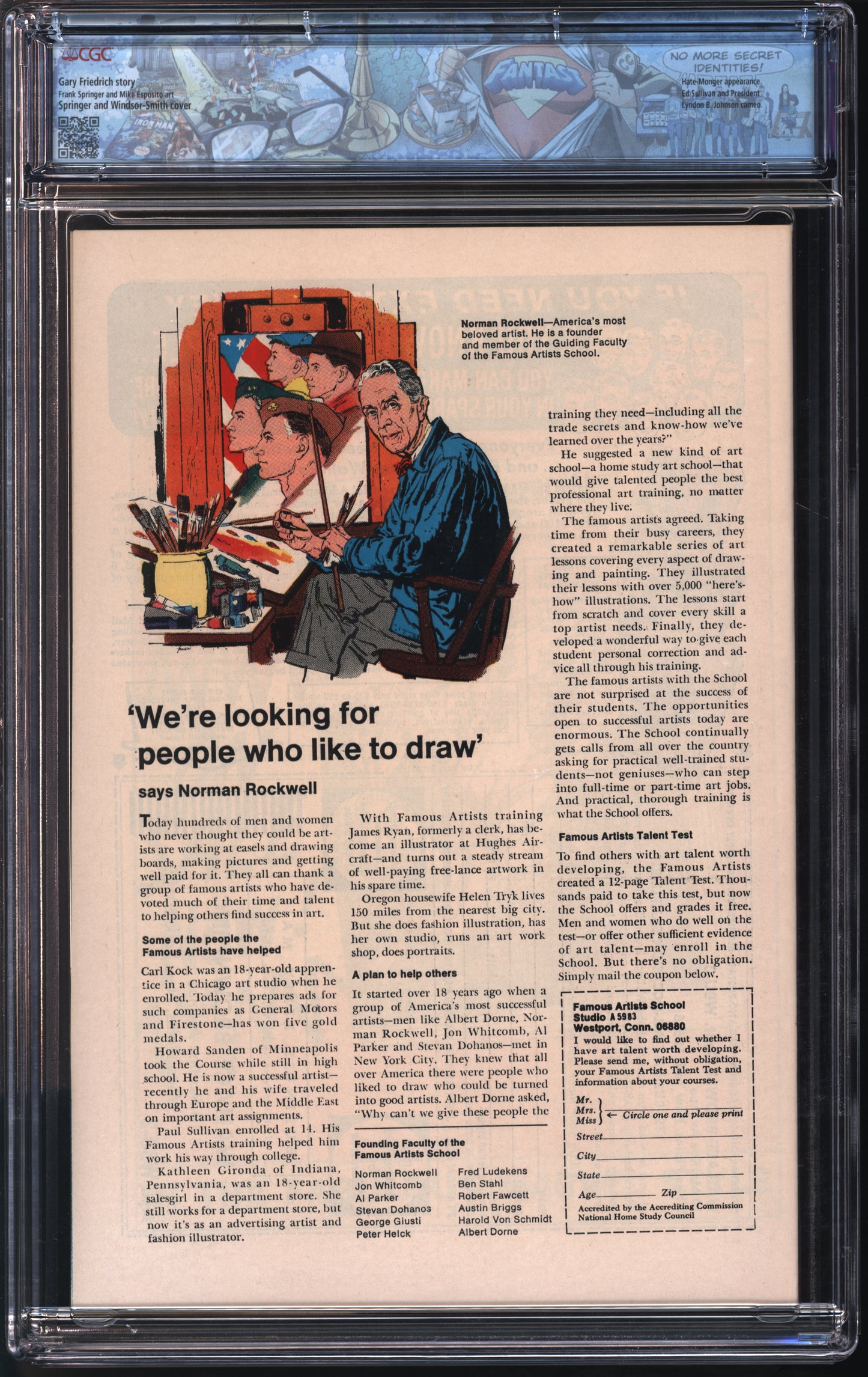 Marvel Comics Nick Fury, Agent of S.H.I.E.L.D. 4/69 FANTAST CGC 9.4 White Pages