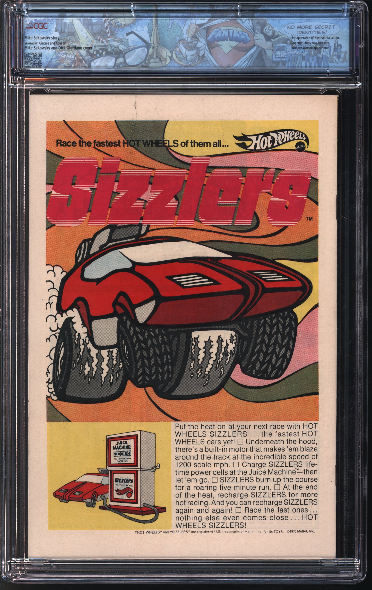 D.C. Comics Adventure Comics #397 9/70 FANTAST CGC 9.6 White Pages
