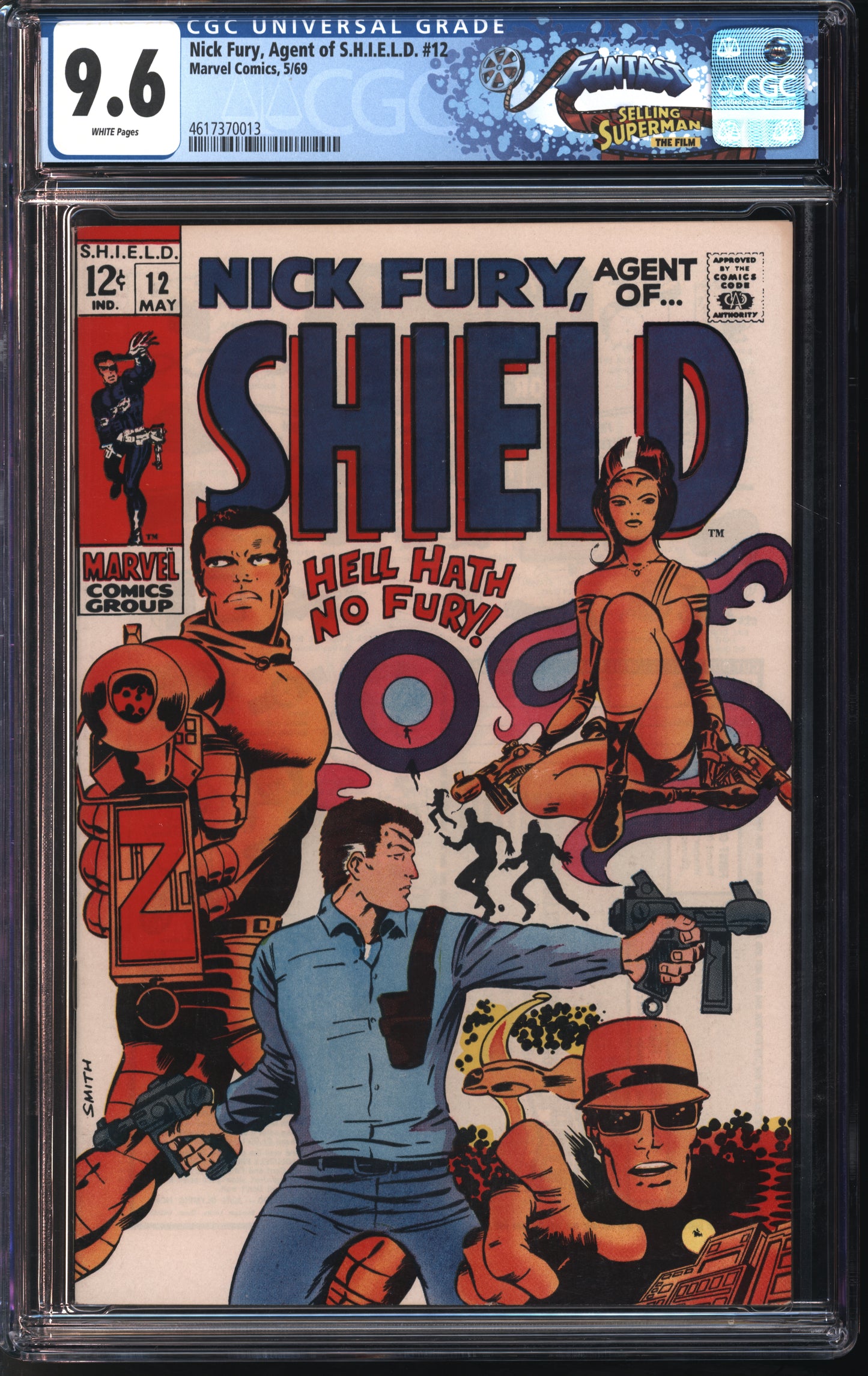 Marvel Comics Nick Fury, Agent of S.H.I.E.L.D. 5/69 FANTAST CGC 9.6 White Pages