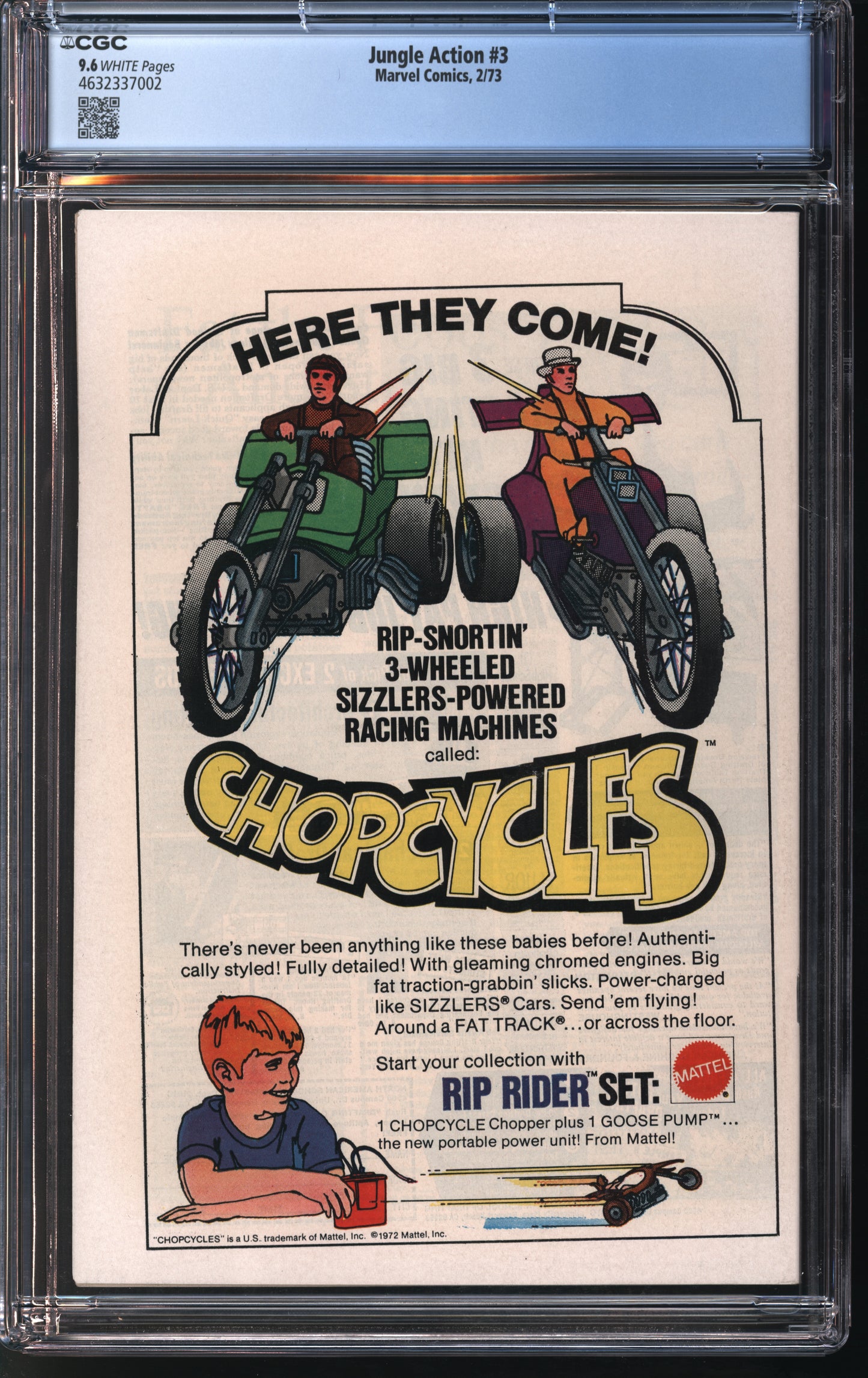 Marvel Comics Jungle Action #3 2/73 CGC 9.6 White Pages