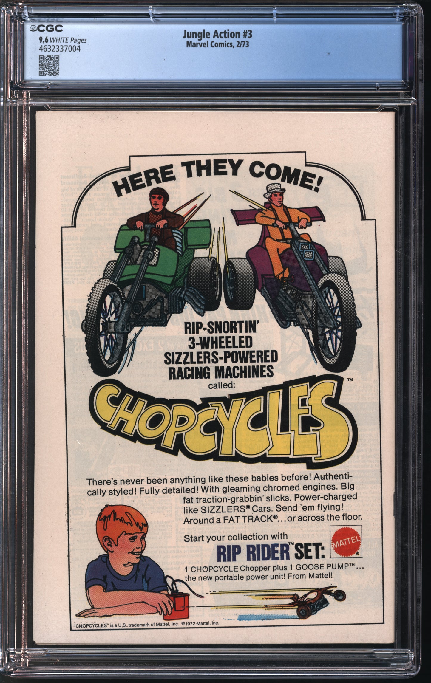 Marvel Comics Jungle Action #3 2/73 CGC 9.6 White Pages