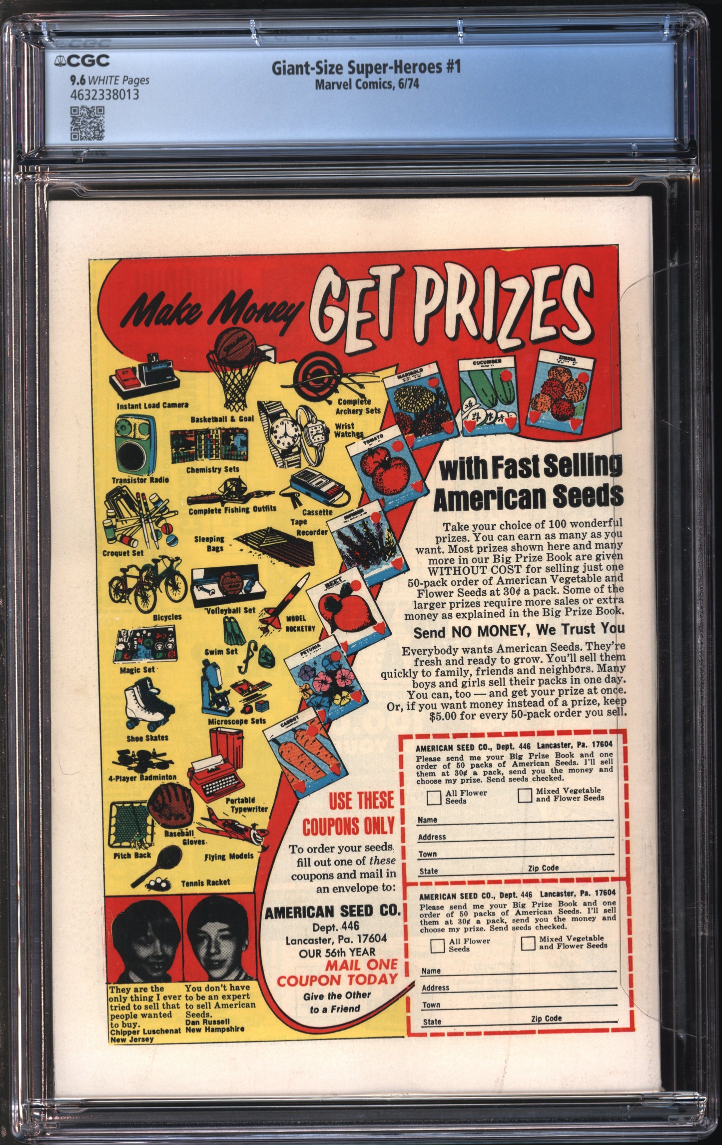 Marvel Comics Giant-Size Super-Heroes #1 6/74 CGC 9.6 White Pages