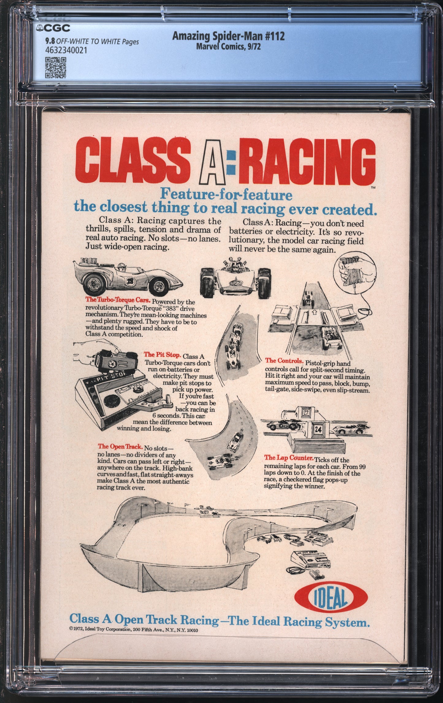 Marvel Comics Amazing Spider-Man #112 9/72 CGC 9.8 White Pages