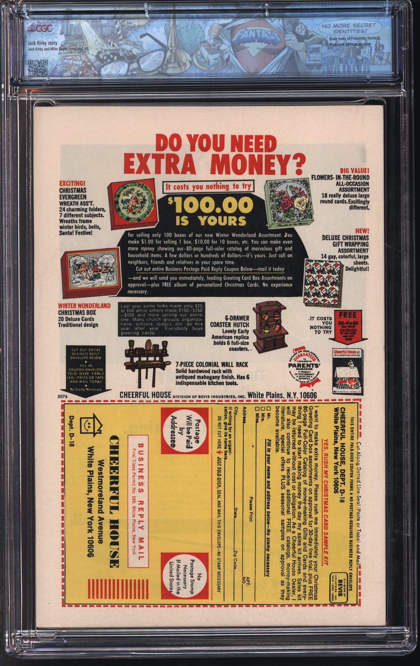 D.C. Comics Kamandi, the Last Boy on Earth #8 8/73 FANTAST CGC 9.8 Off-White to White Pages