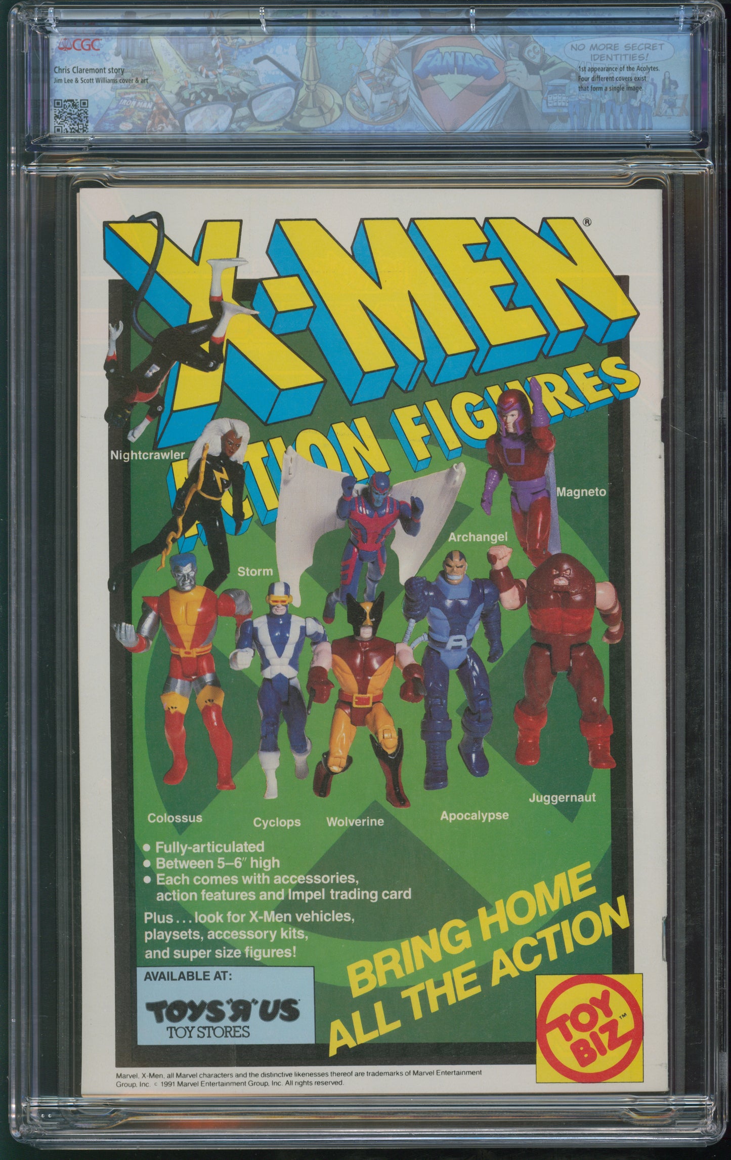 Marvel Comics X-Men #1 10/91 FANTAST CGC 9.8 White Pages