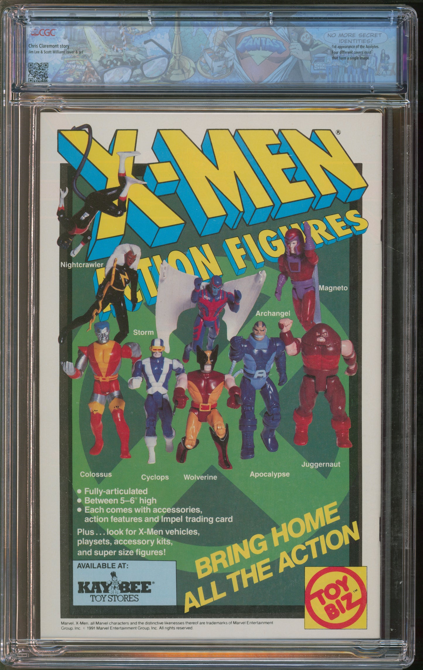 Marvel Comics X-Men #1 10/91 FANTAST CGC 9.8 White Pages