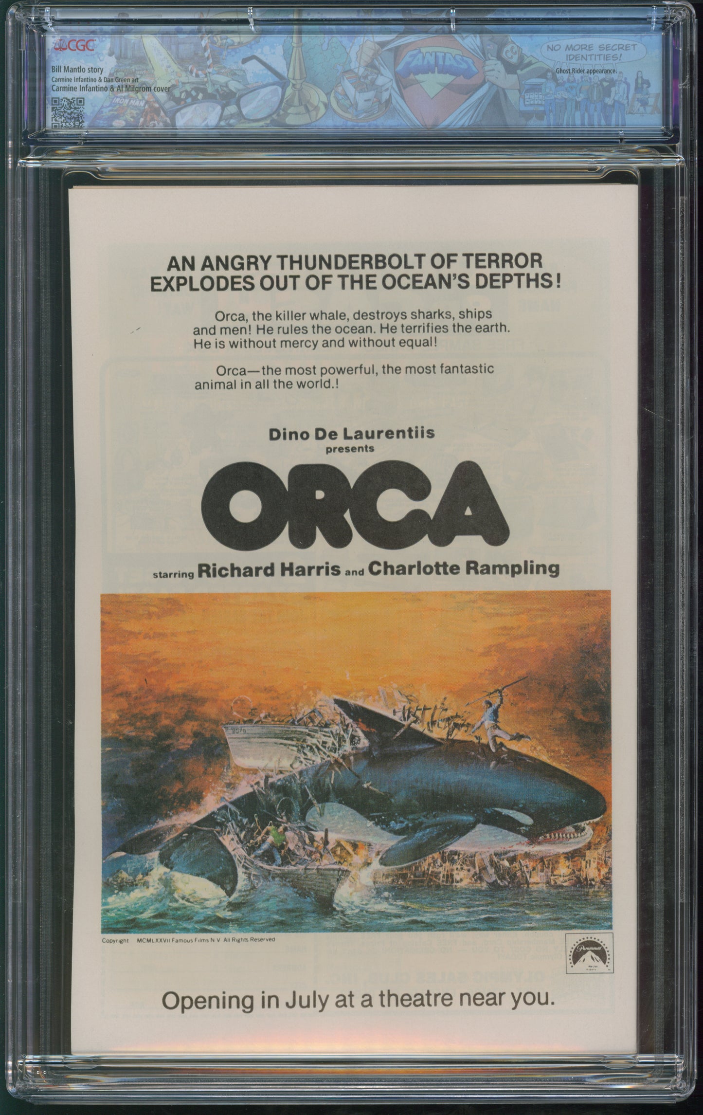 Marvel Comics Human Fly #2 10/77 FANTAST CGC 9.8 White Pages