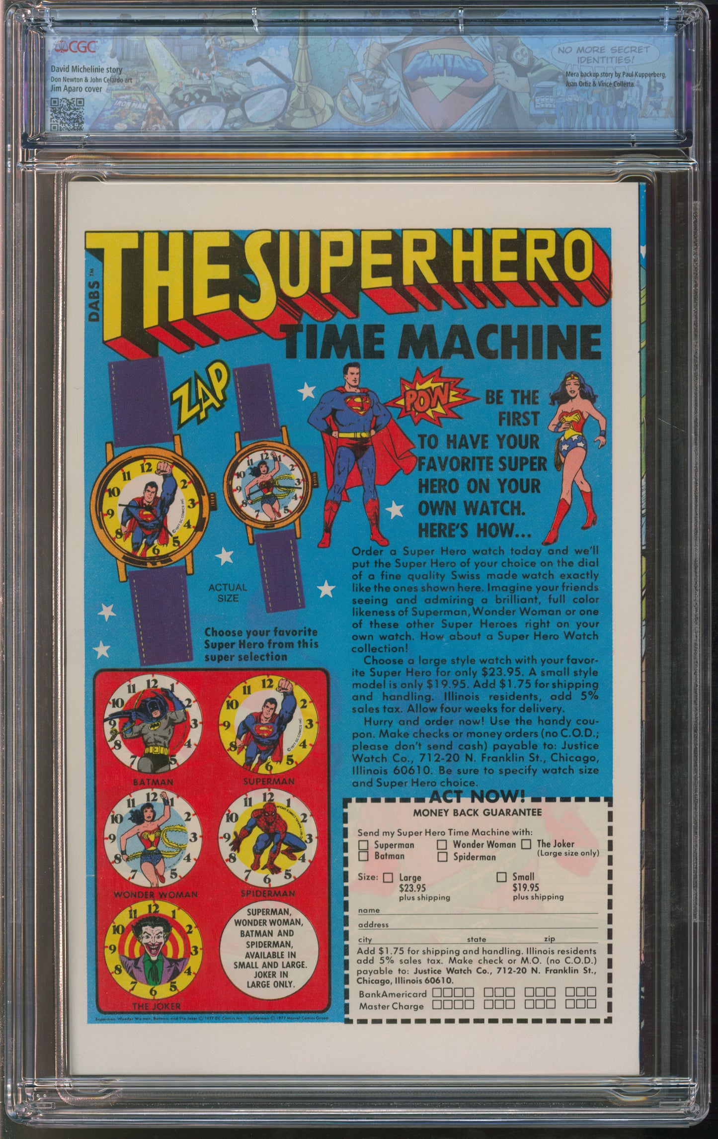 D.C. Comics Aquaman #60 2-3/78 FANTAST CGC 9.8 White Pages