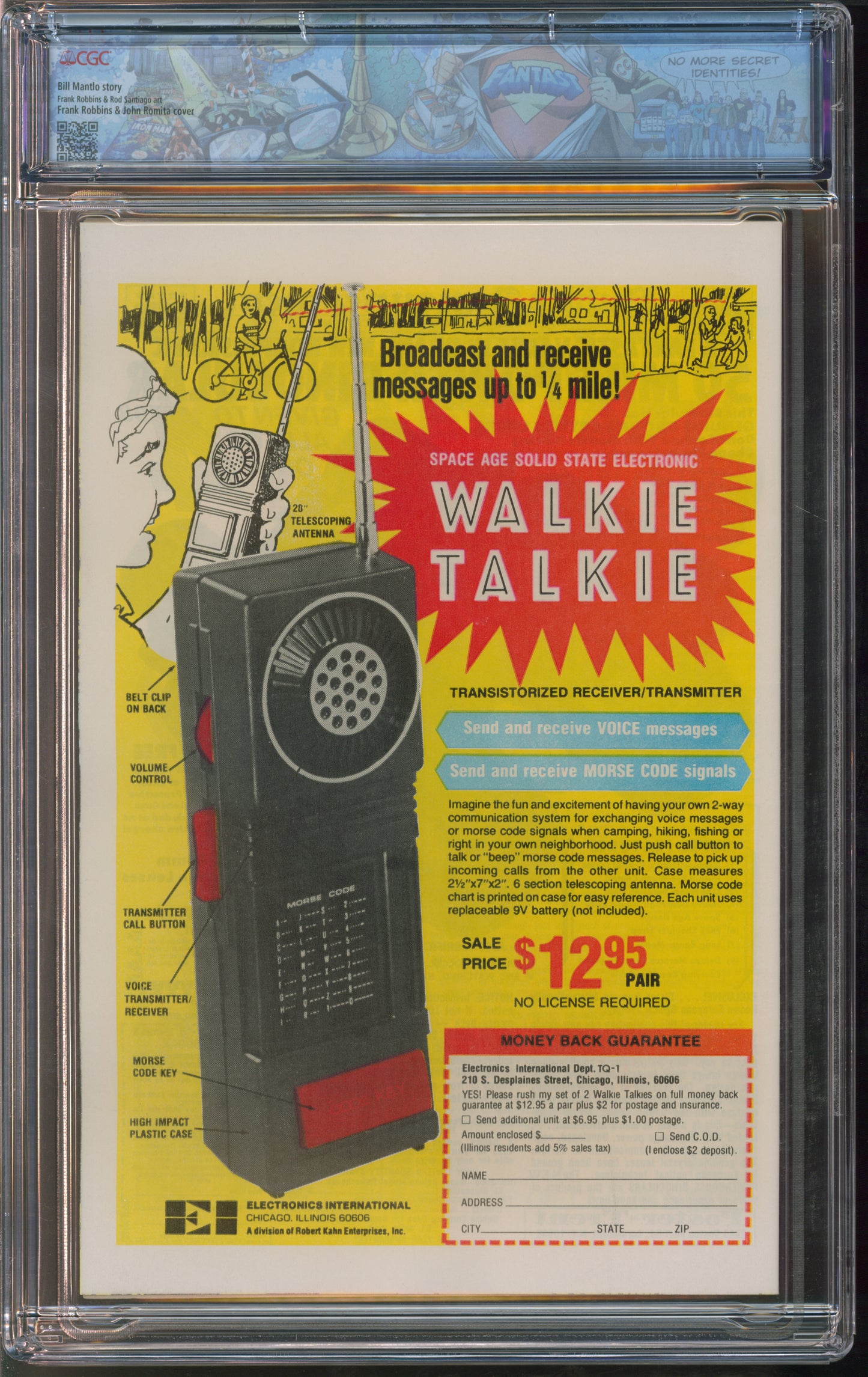 Marvel Comics Human Fly #6 2/78 FANTAST CGC 9.8 White Pages