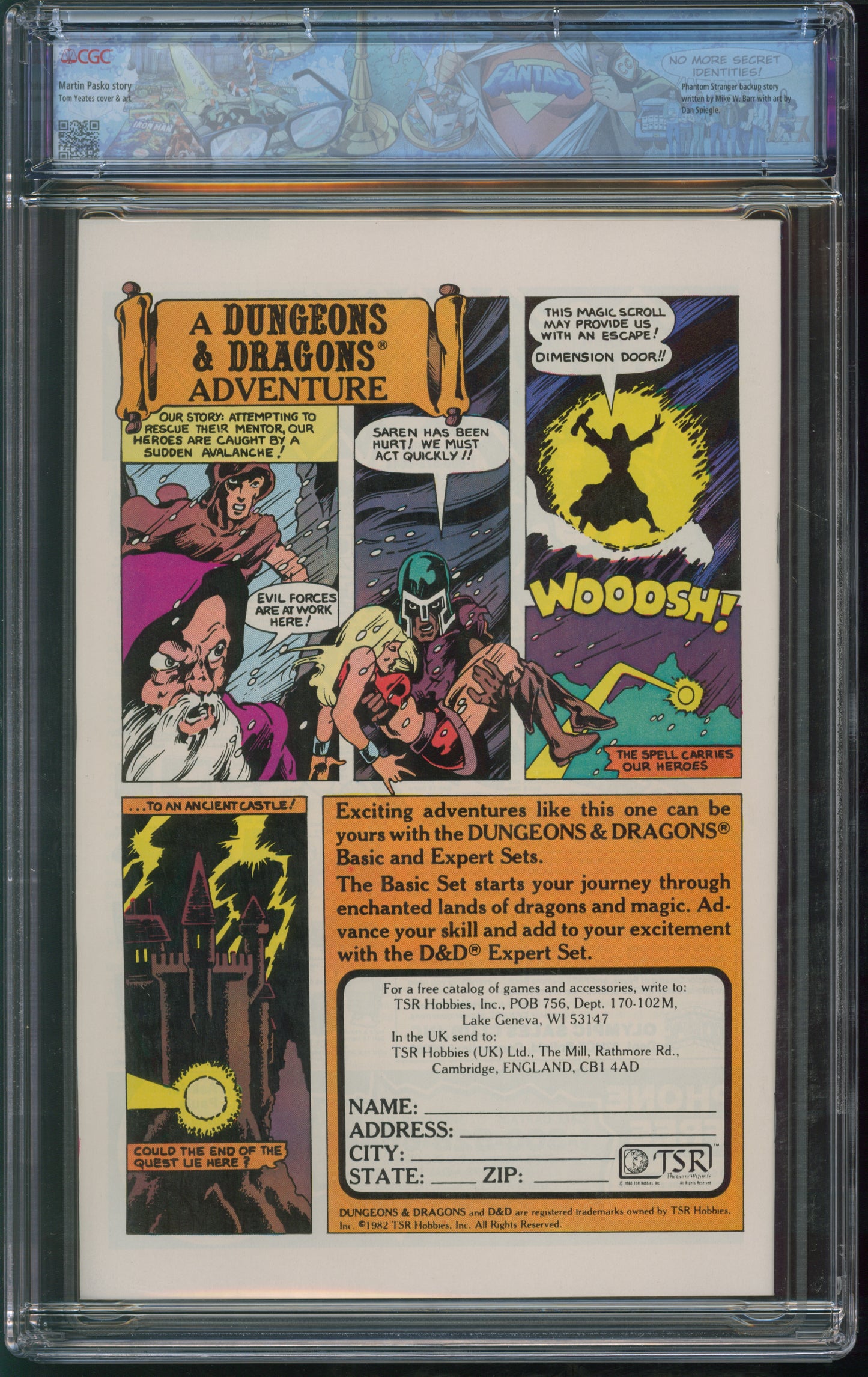 D.C. Comics Saga of the Swamp Thing #6 10/82 FANTAST CGC 9.8 White Pages