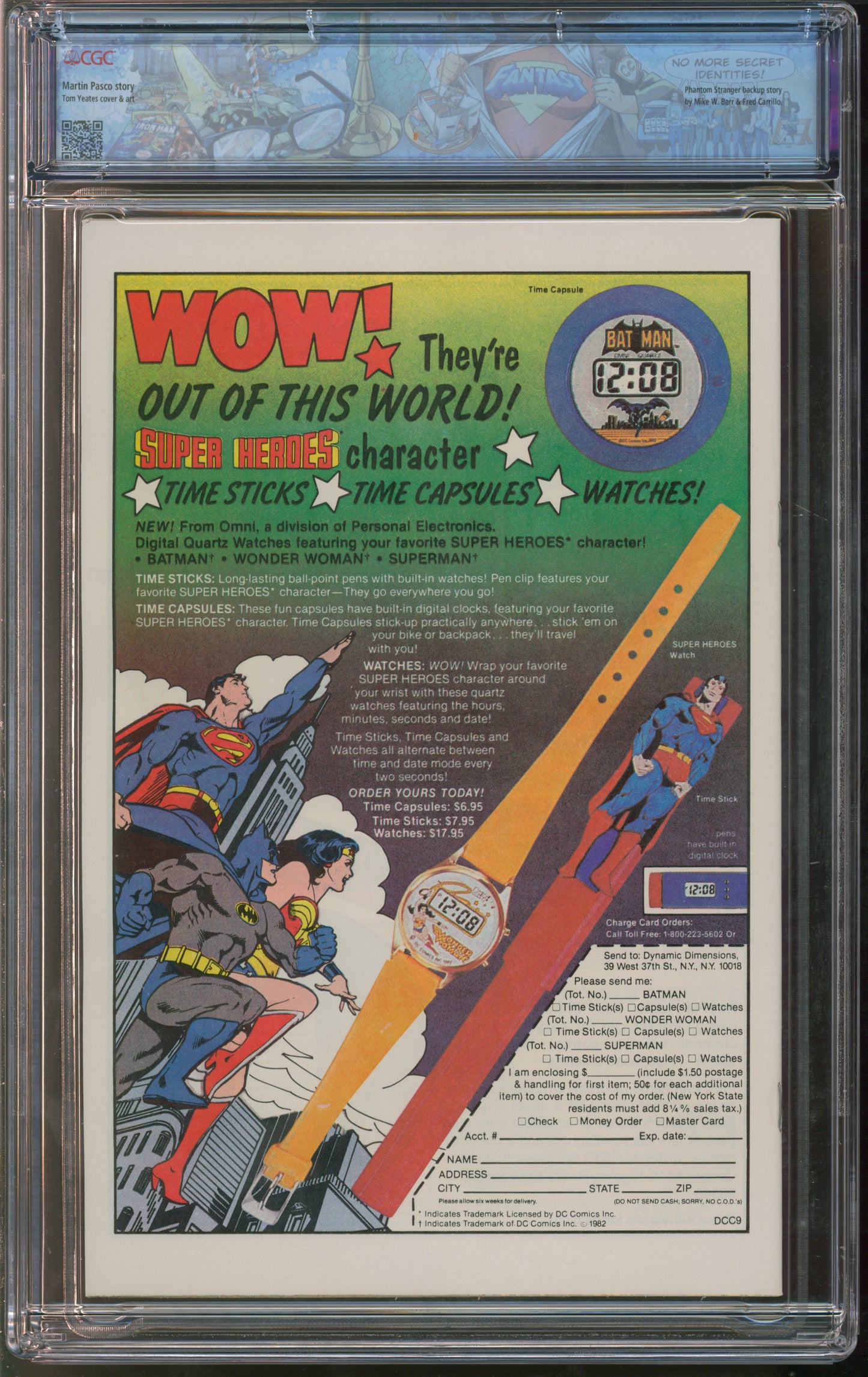 D.C. Comics Saga of the Swamp Thing #8 12/82 CGC FANTAST 9.8 White Pages