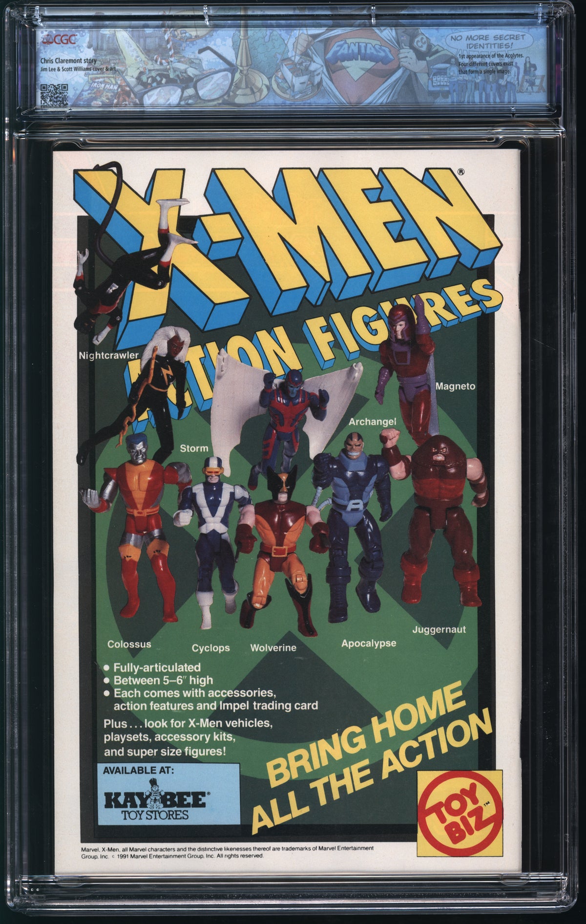 Marvel Comics X-Men #1 10/91 FANTAST CGC 9.8 White Pages (Gambit, Psylocke, Colossus, and Rogue Var)