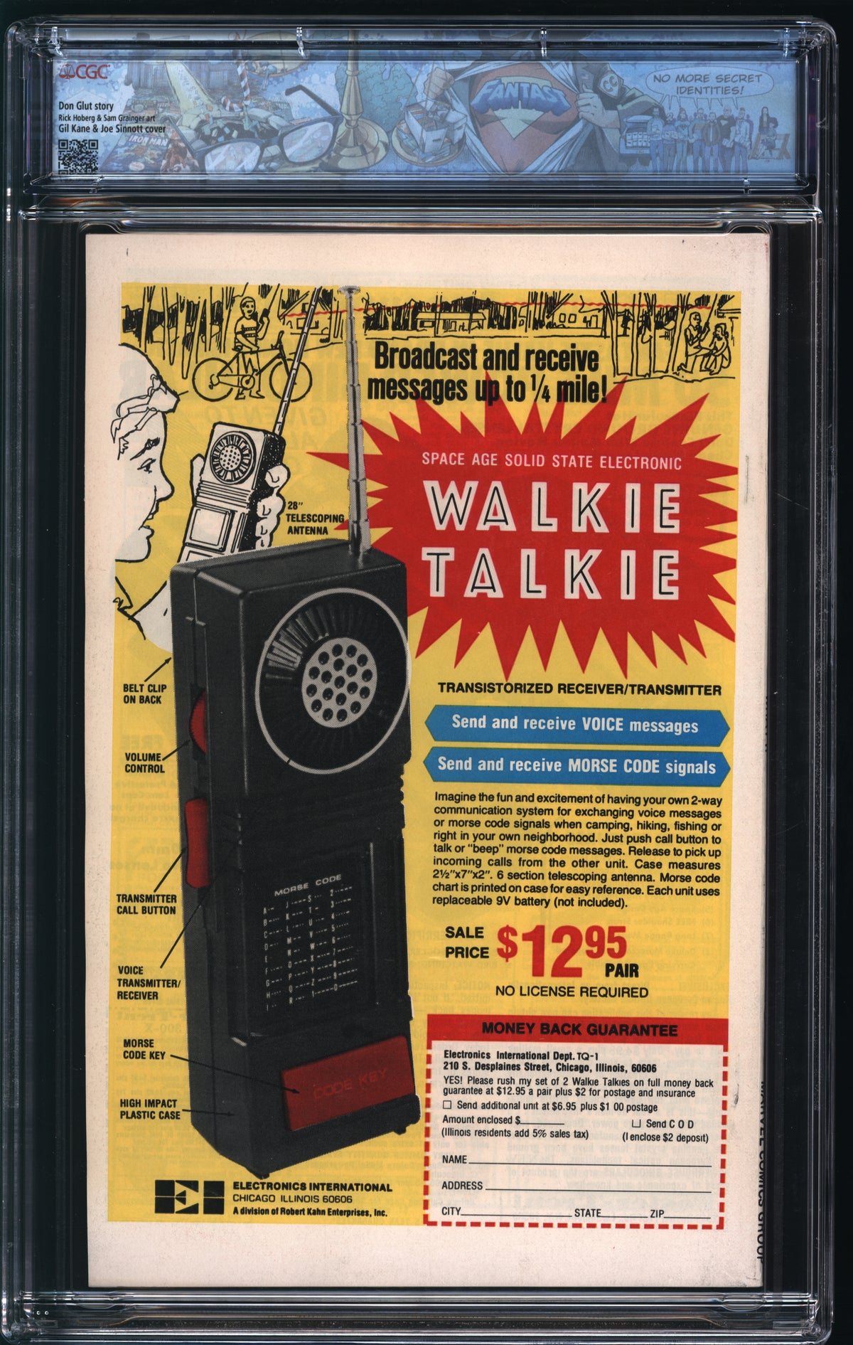 Marvel Comics What If? #7 2/78 FANTAST CGC 9.8 Off-White to White Pages