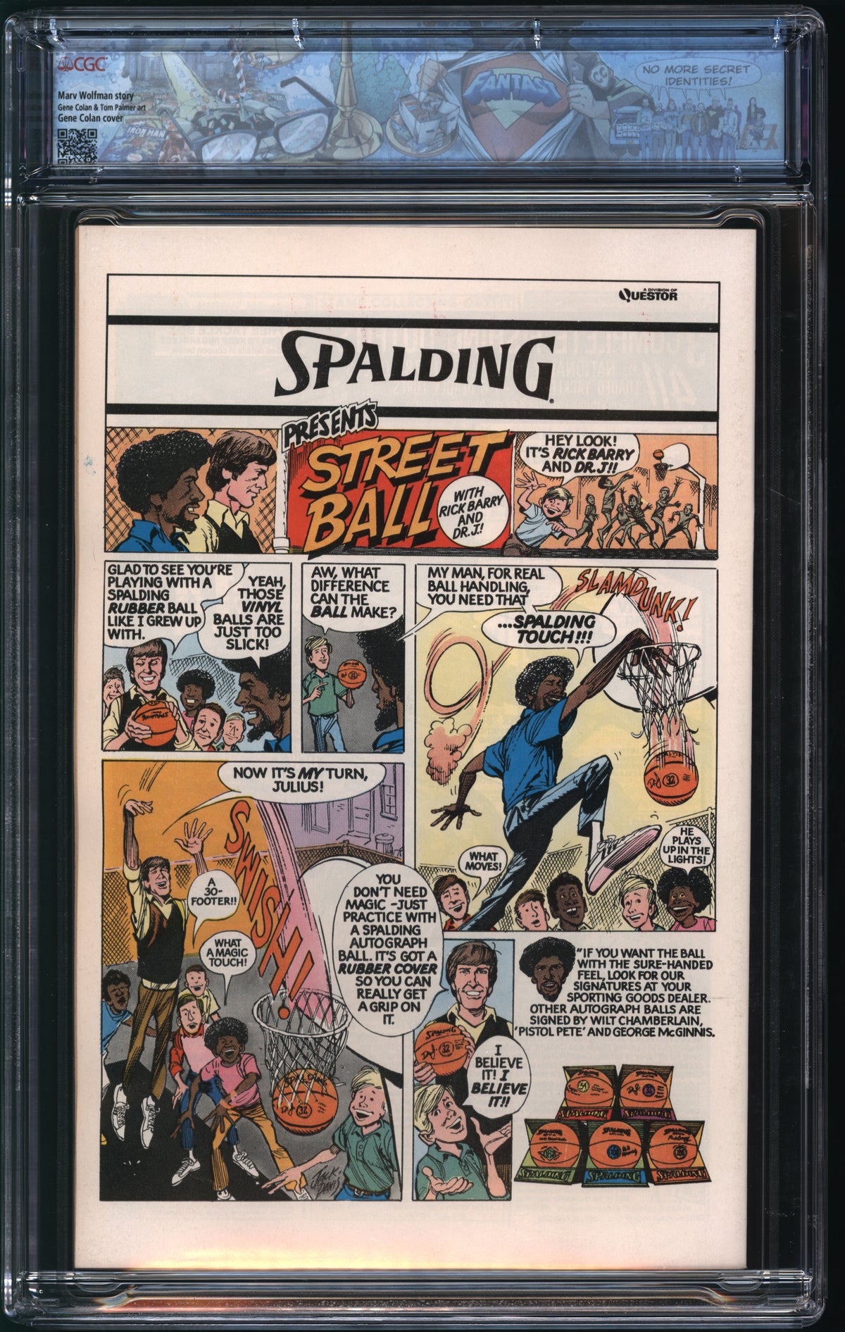 Marvel Comics Tomb of Dracula #65 7/78 FANTAST CGC 9.6 Off-White to White Pages