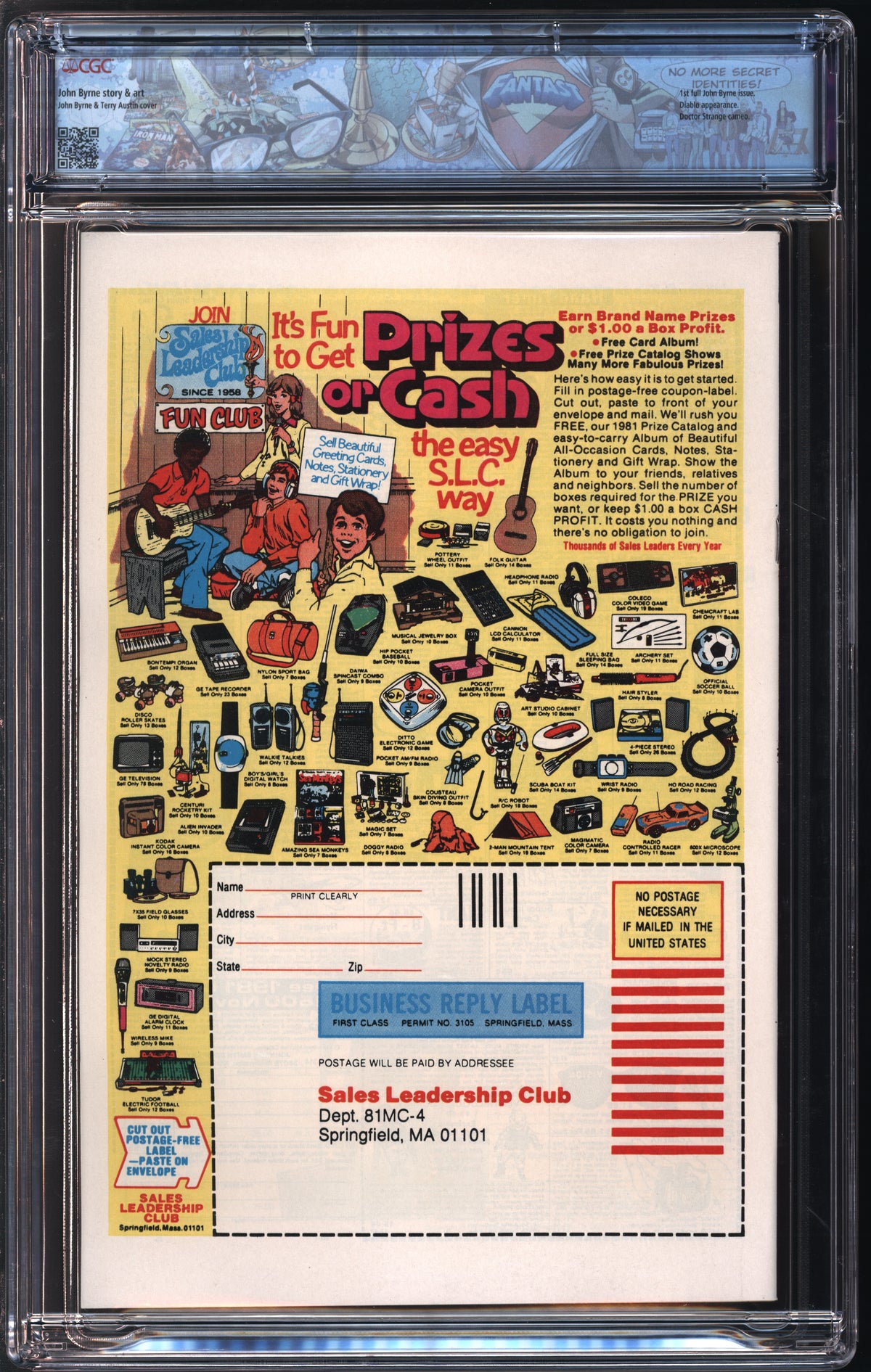 Marvel Comics Fantatsic Four #232 7/81 FANTAST CGC 9.8 White Pages