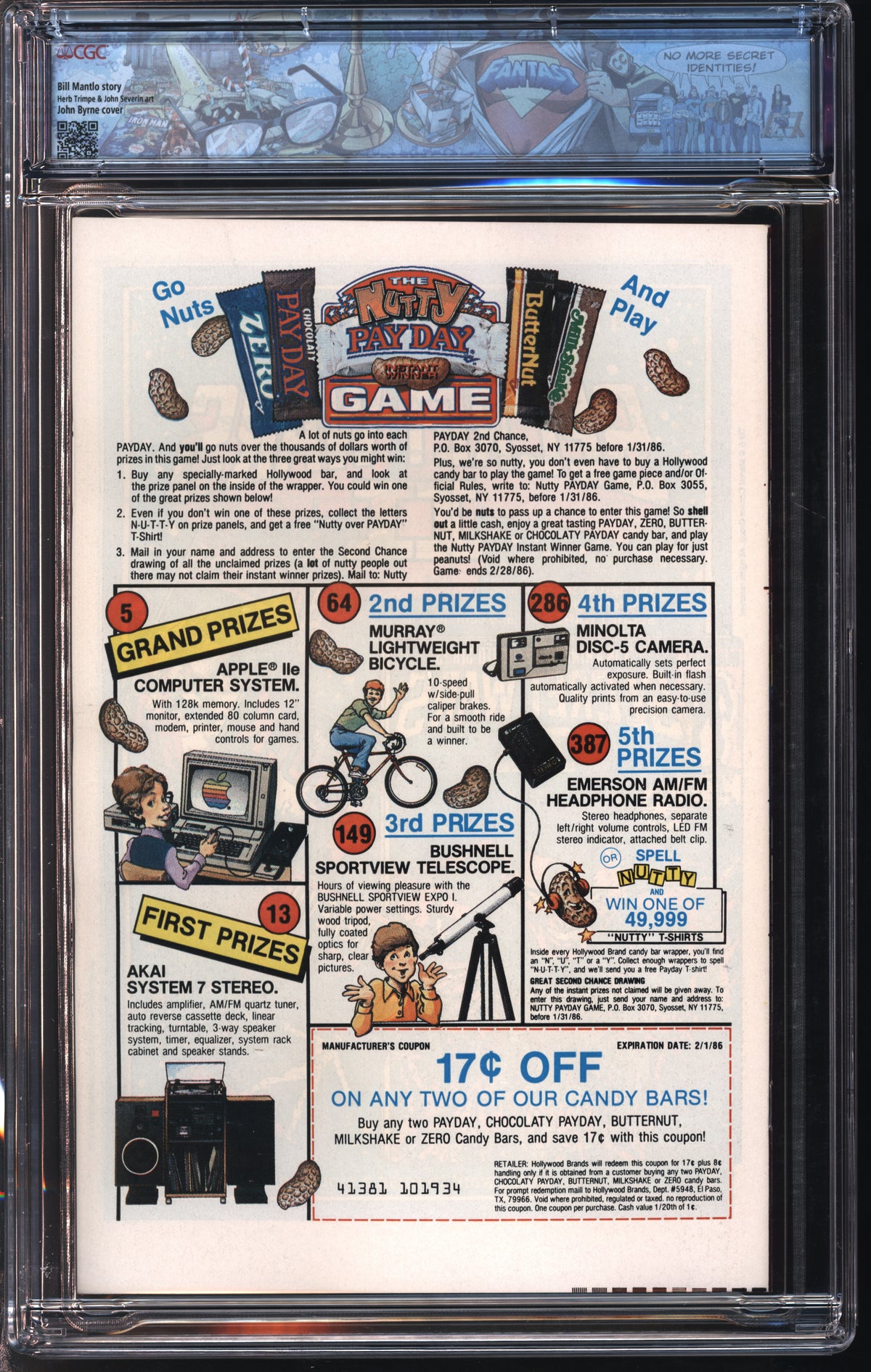 Marvel Comics Rawhide Kid #1 8/85 NEWSSTAND FANTAST CGC 9.8 White Pages