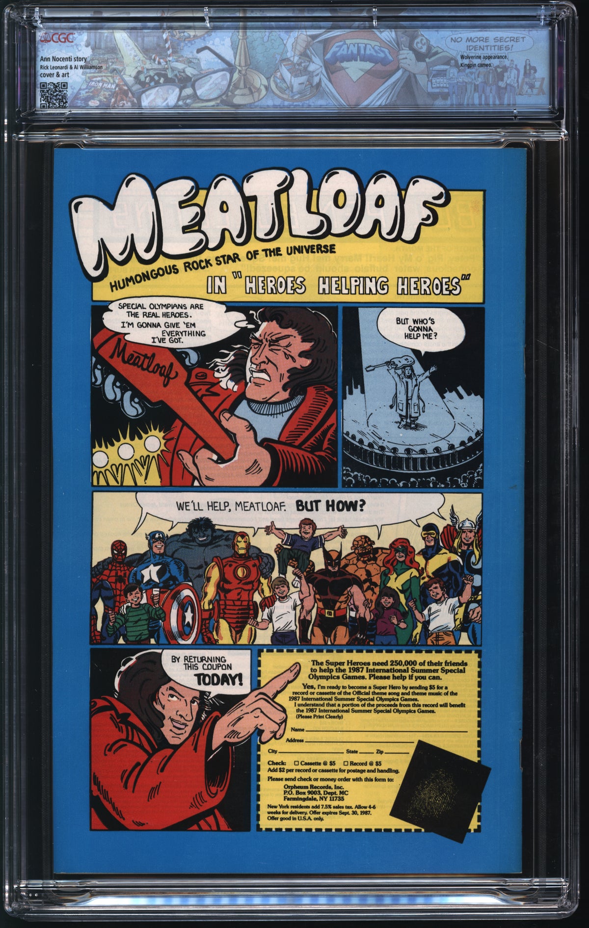 Marvel Comics Daredevil #248 11/87 FANTAST CGC 9.8 White Pages