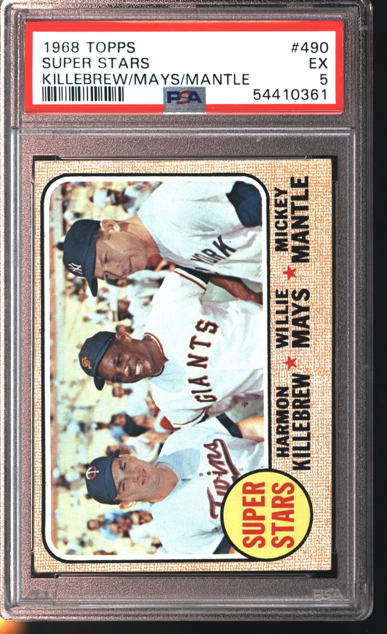 1968 Topps Super Stars # 490 Graded PSA 5
