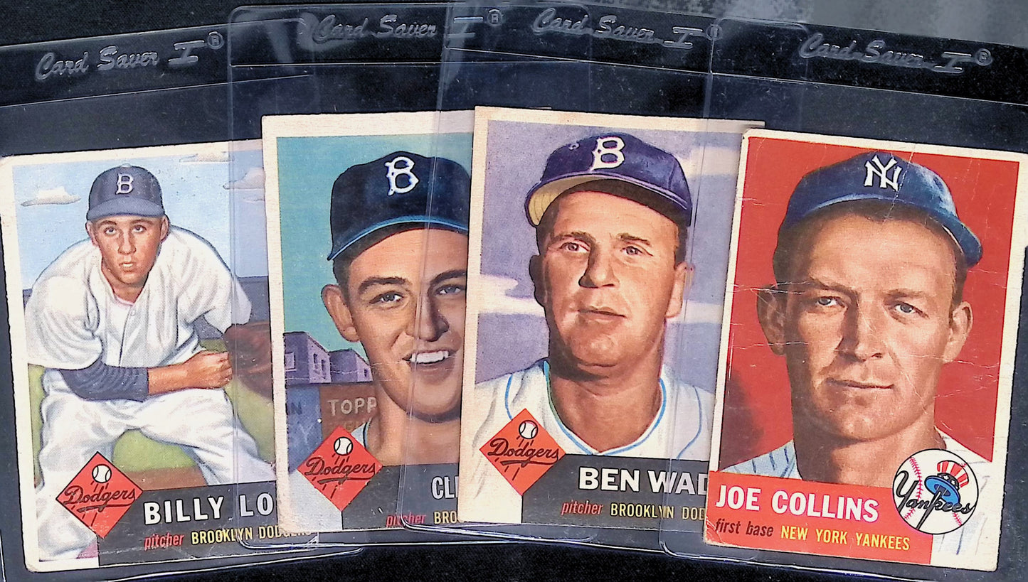 1953 Topps Yankees/Dodgers Team Lot