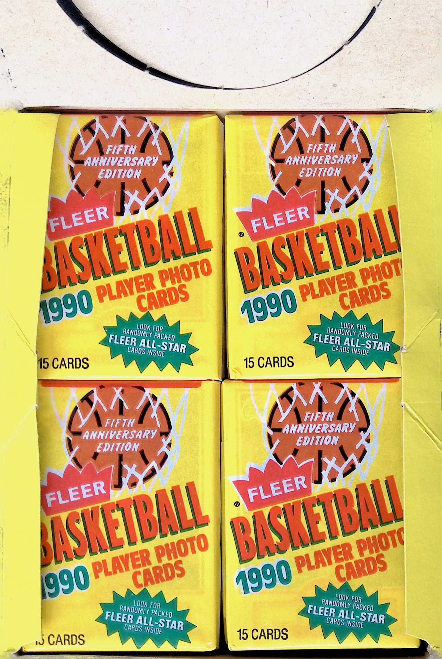 1990/91 Fleer Basketball Wax Box