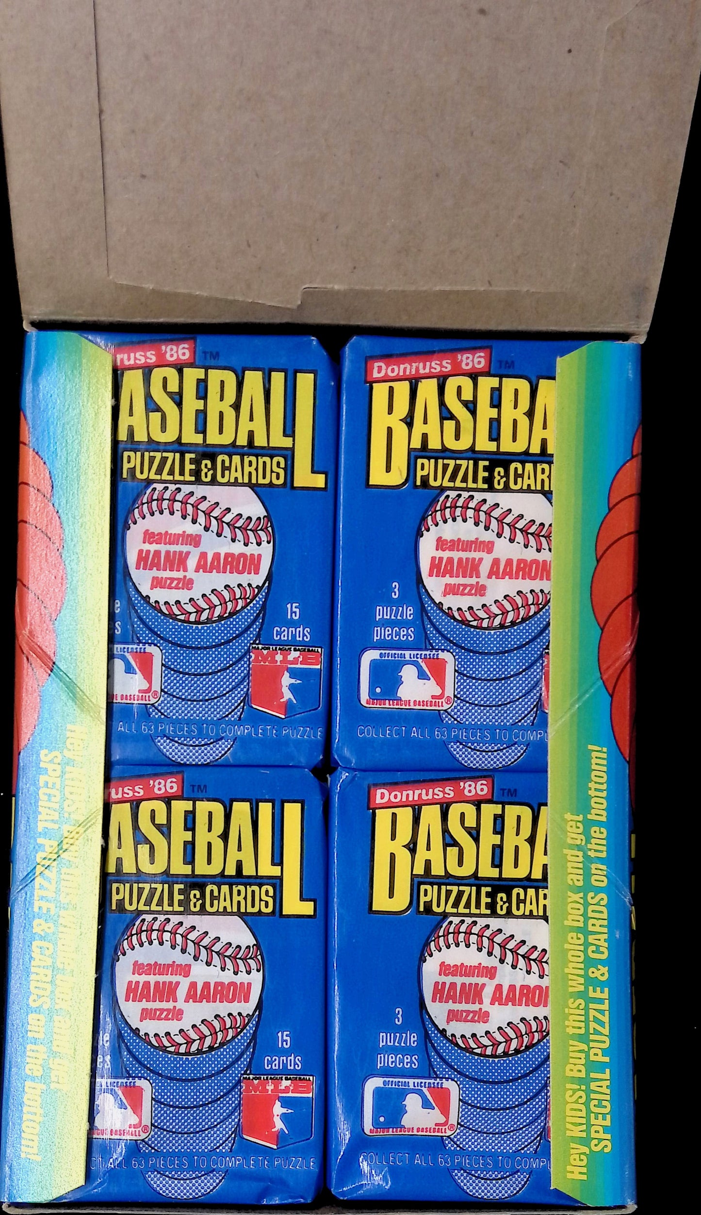 1986 Donruss Baseball Full Wax Box