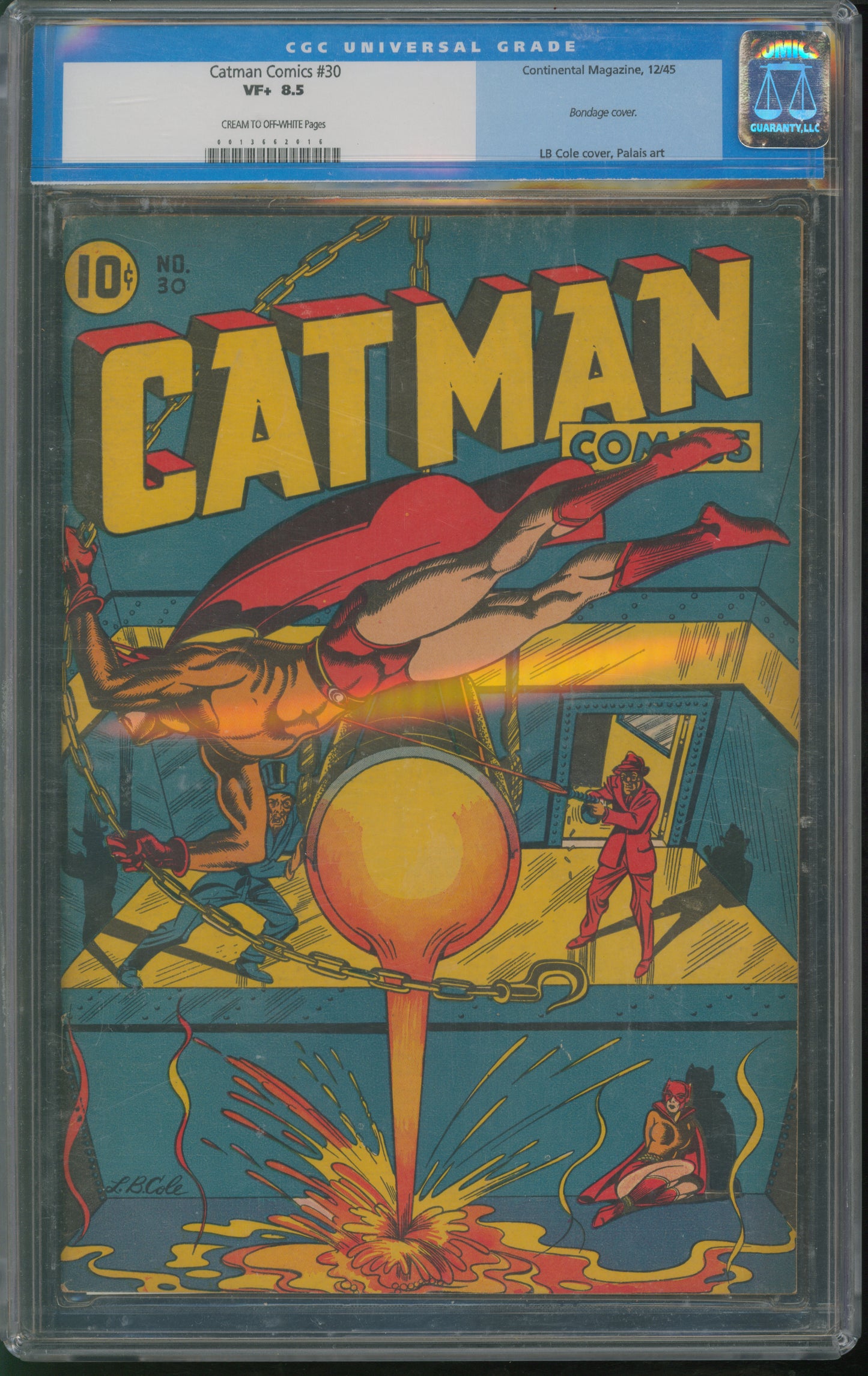 Continental Catman Comics #30 12/45 CGC 8.5 Cream to Off-White Pages