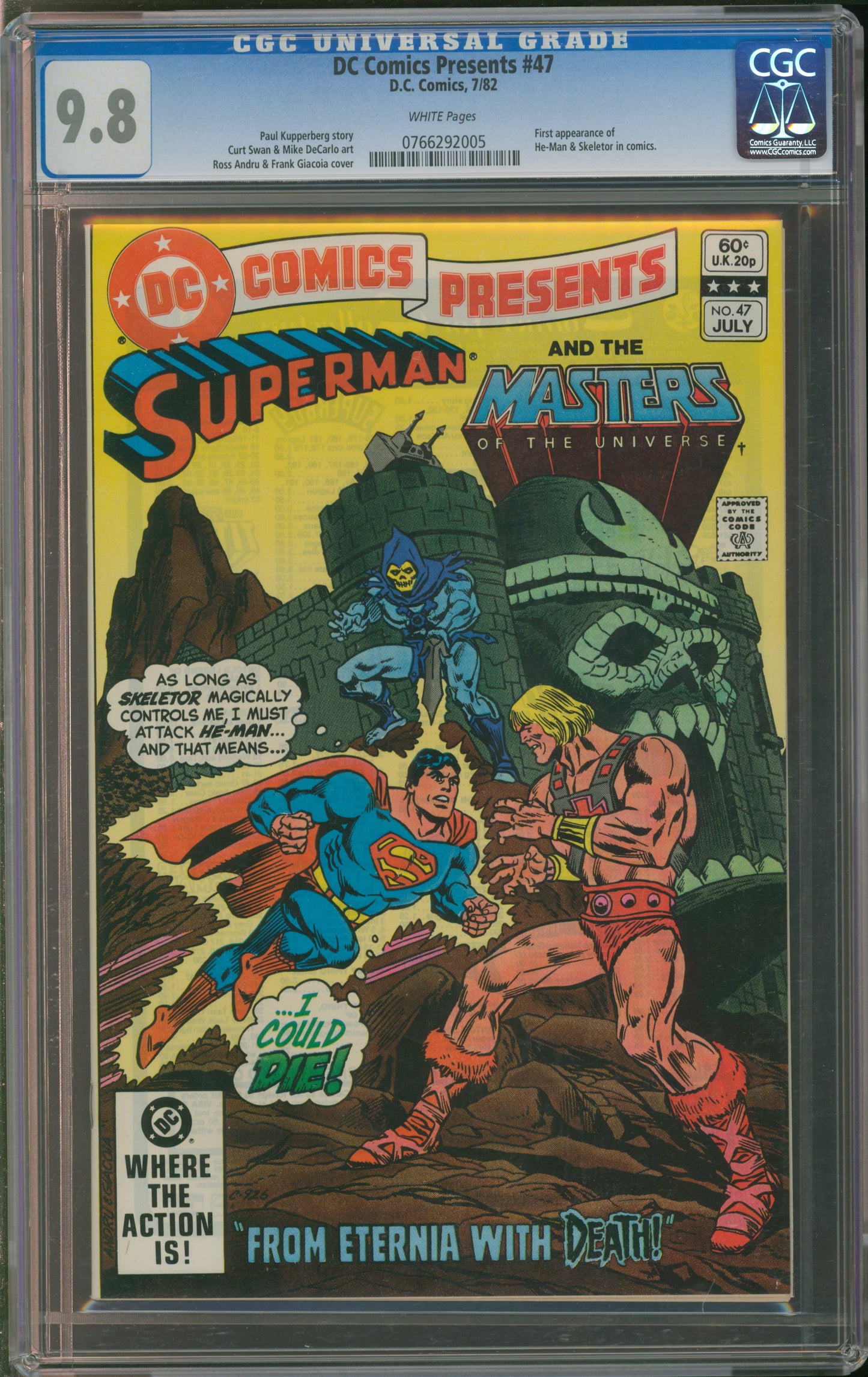 D.C. Comics DC Comics Presents #47 7/82 CGC 9.8 White Pages