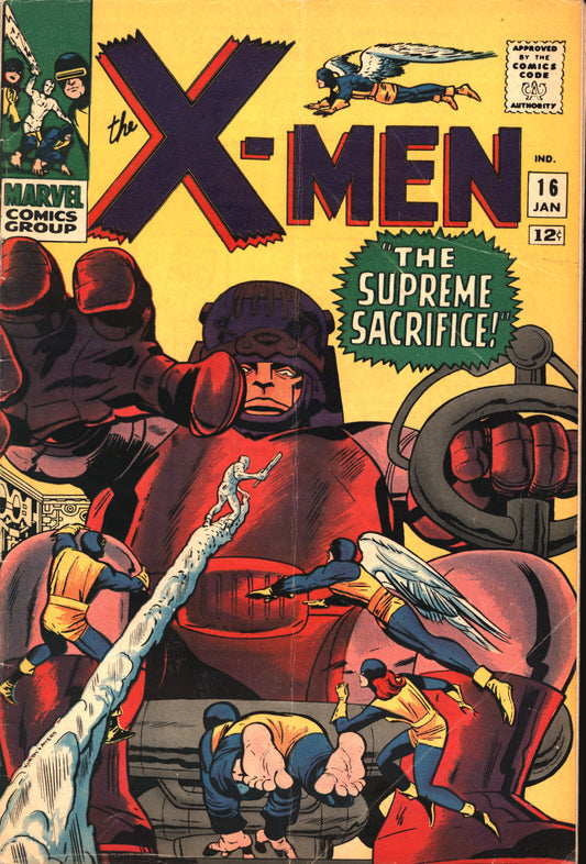 Marvel X-Men 16 1/66 RAW VG/VG+