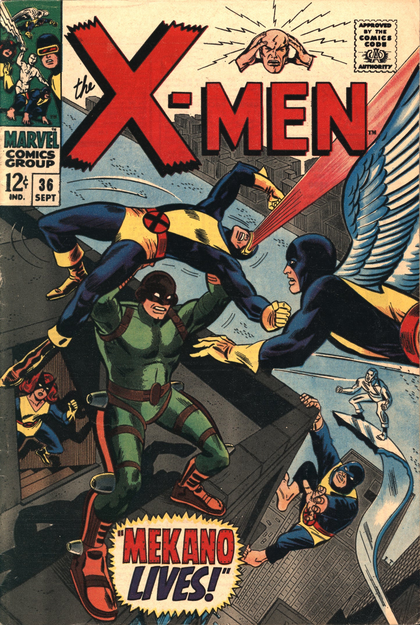 Marvel X-Men 36 9/67 RAW F/F-