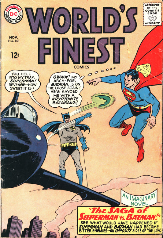 DC Comics World's Finest Comics 153  11/65 RAW VG-