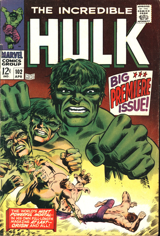 Marvel The Incredible Hulk 102 4/68 RAW VG+